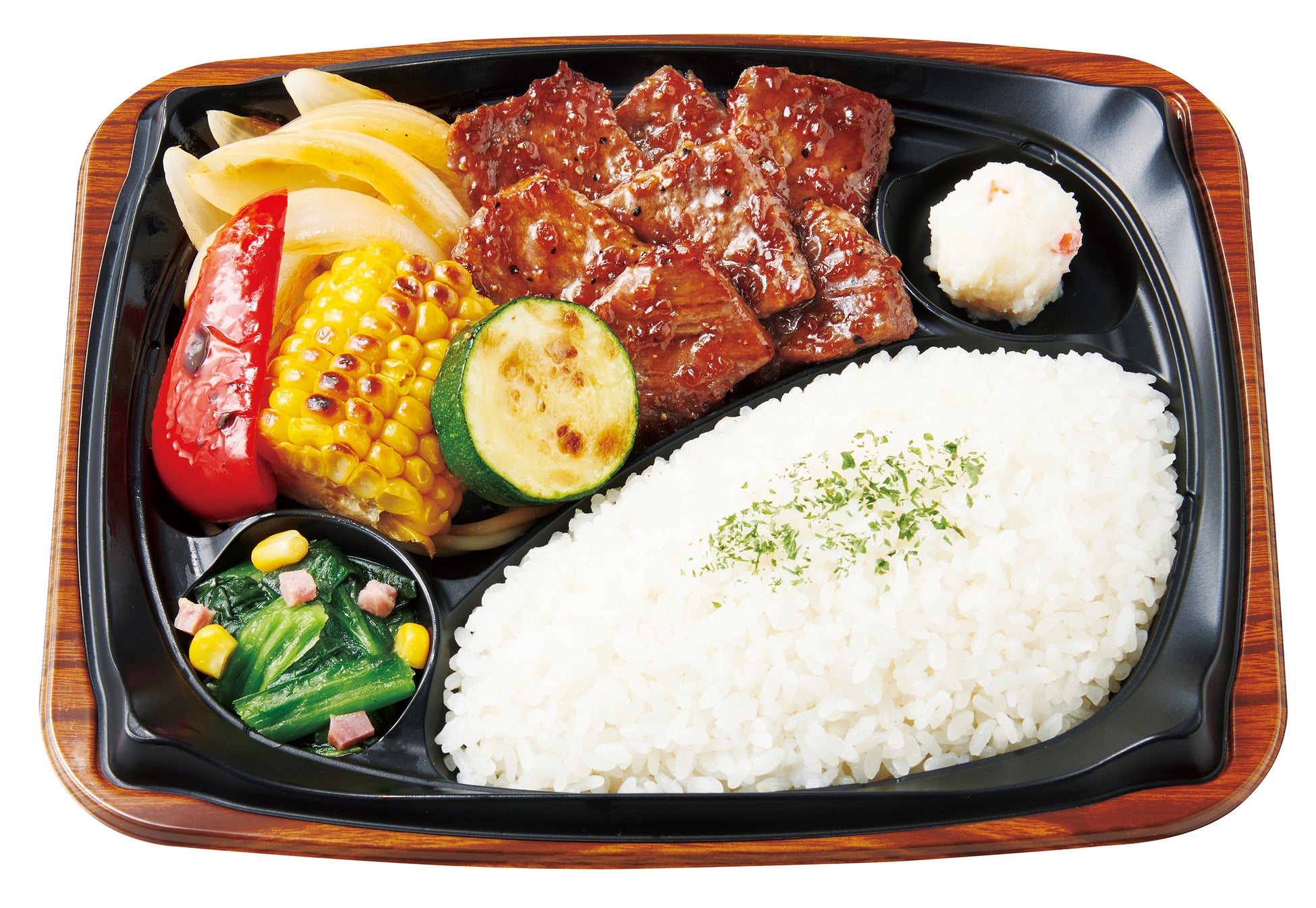 グリル野菜&ビーフステーキプレート 890円