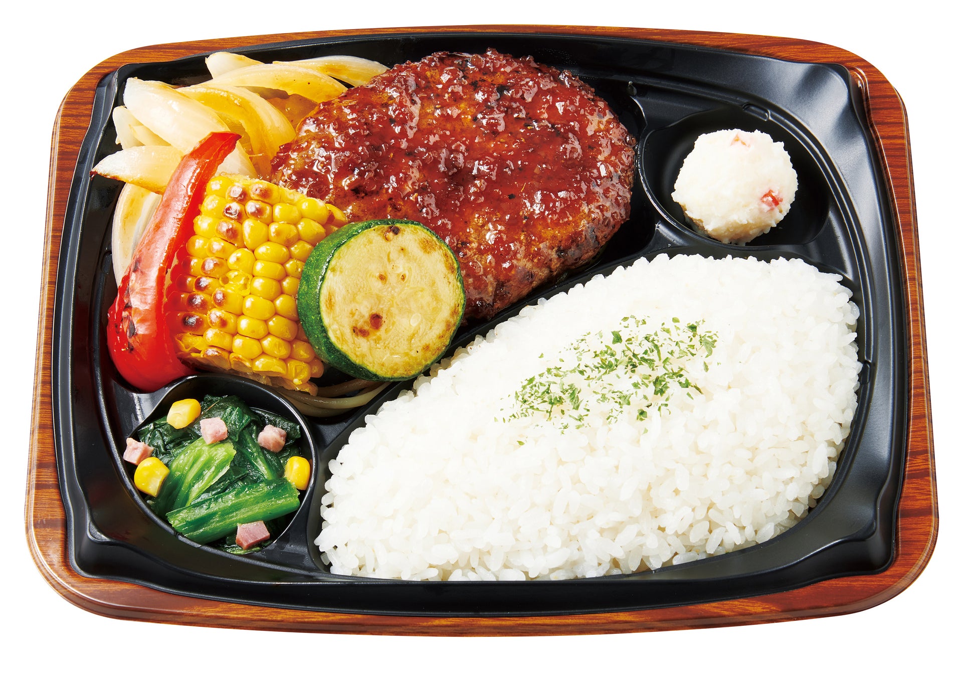 グリル野菜&和風ハンバーグプレート 810円
