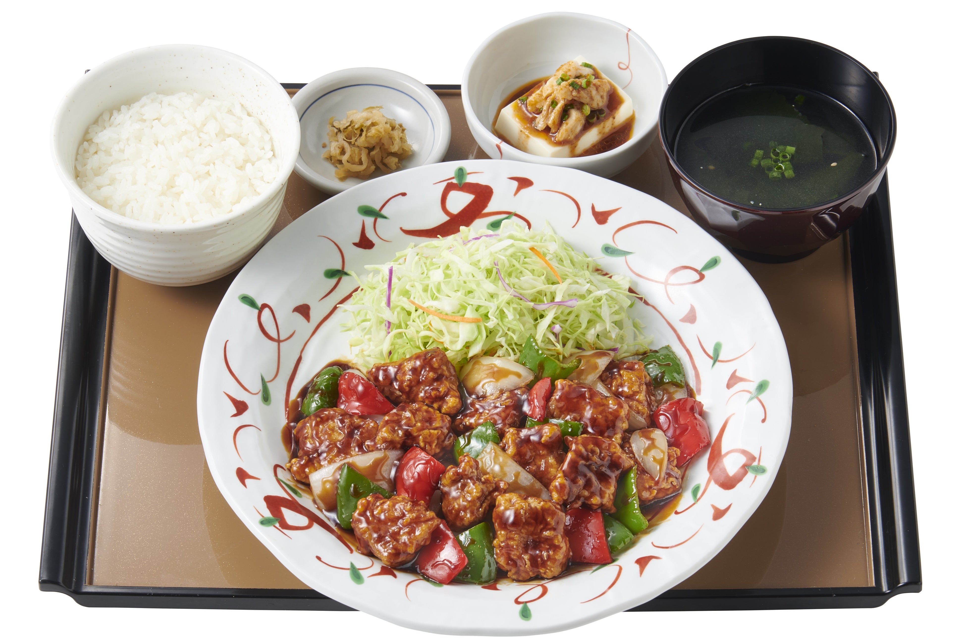 倍盛・黒酢酢豚定食　1,490円