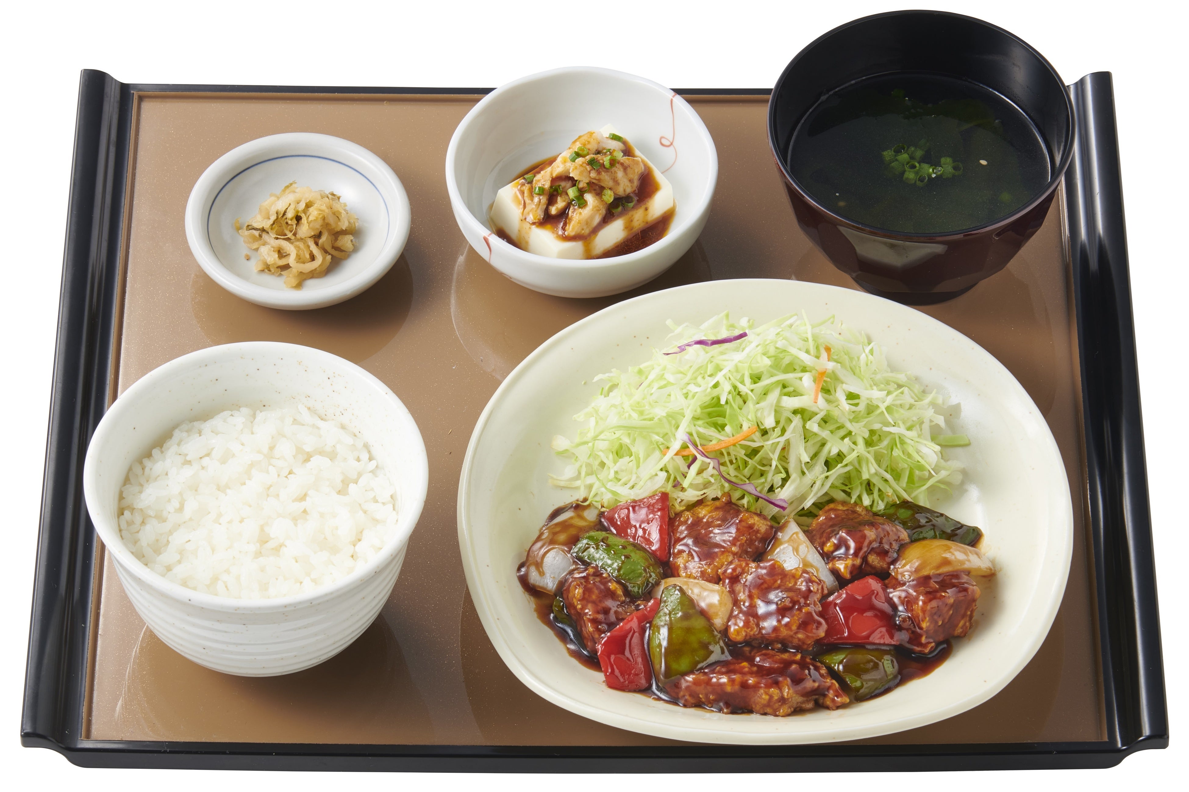 黒酢酢豚定食　890円