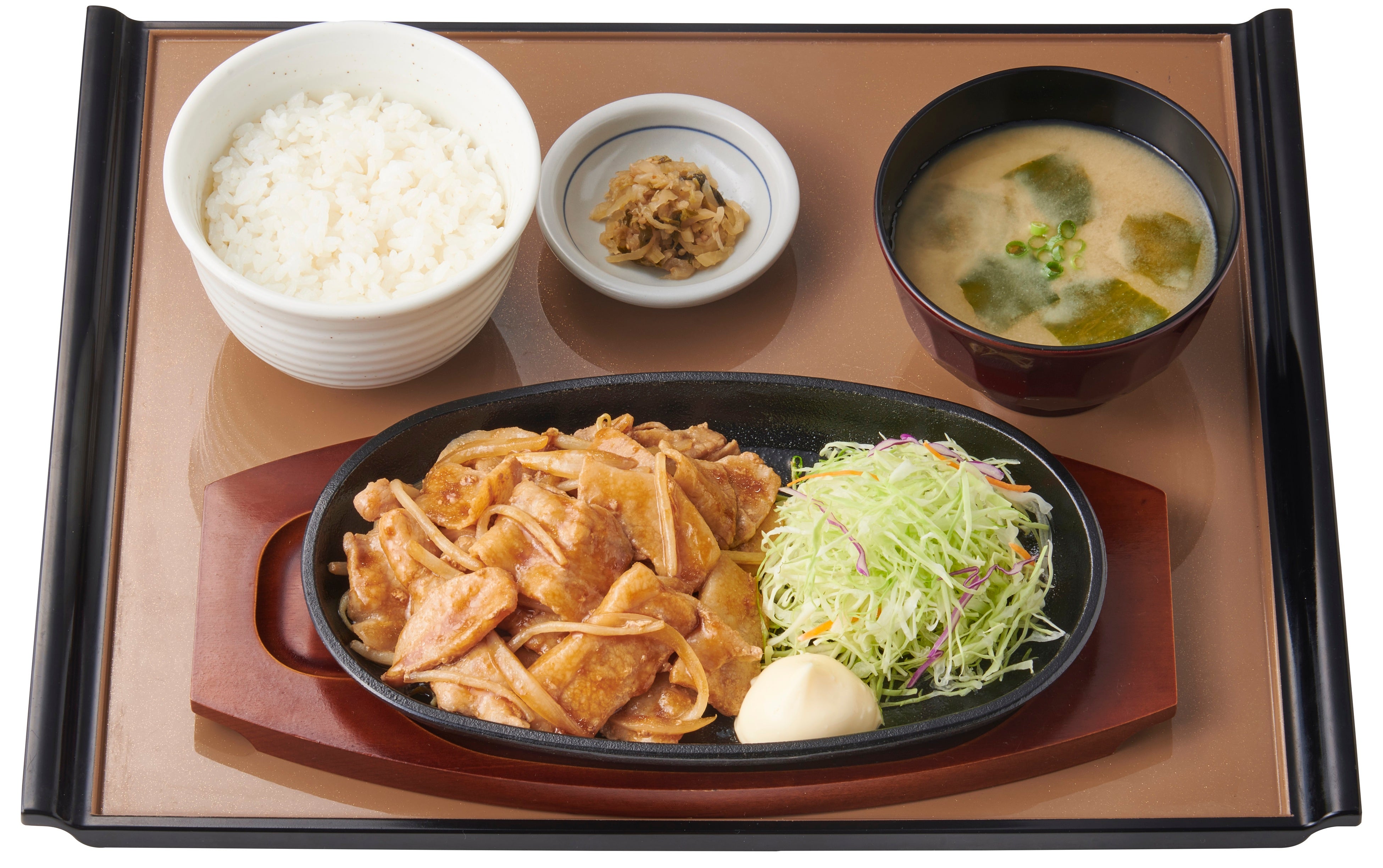 豚トロと豚バラのしょうが焼定食　790円