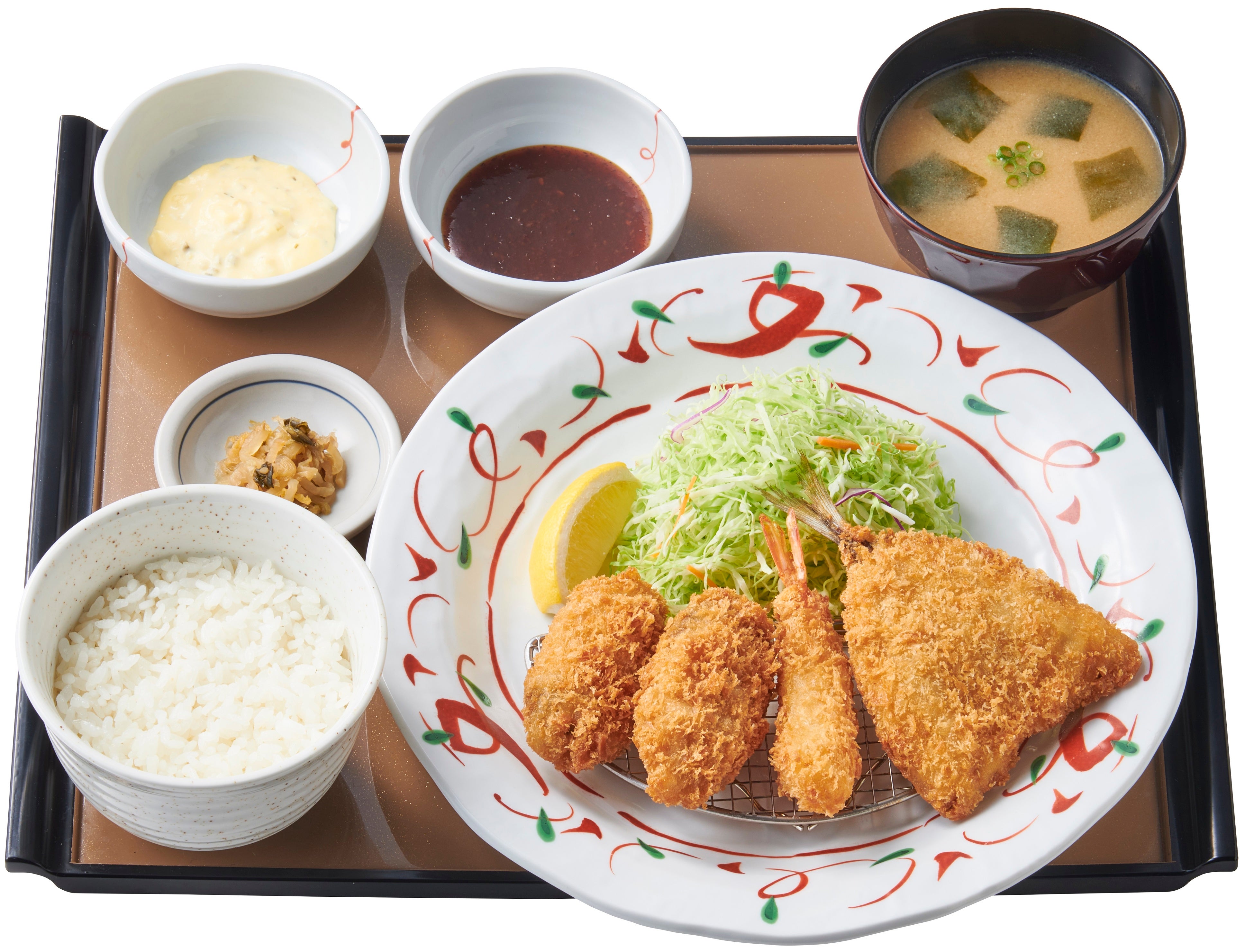 かきフライミックス定食　990円