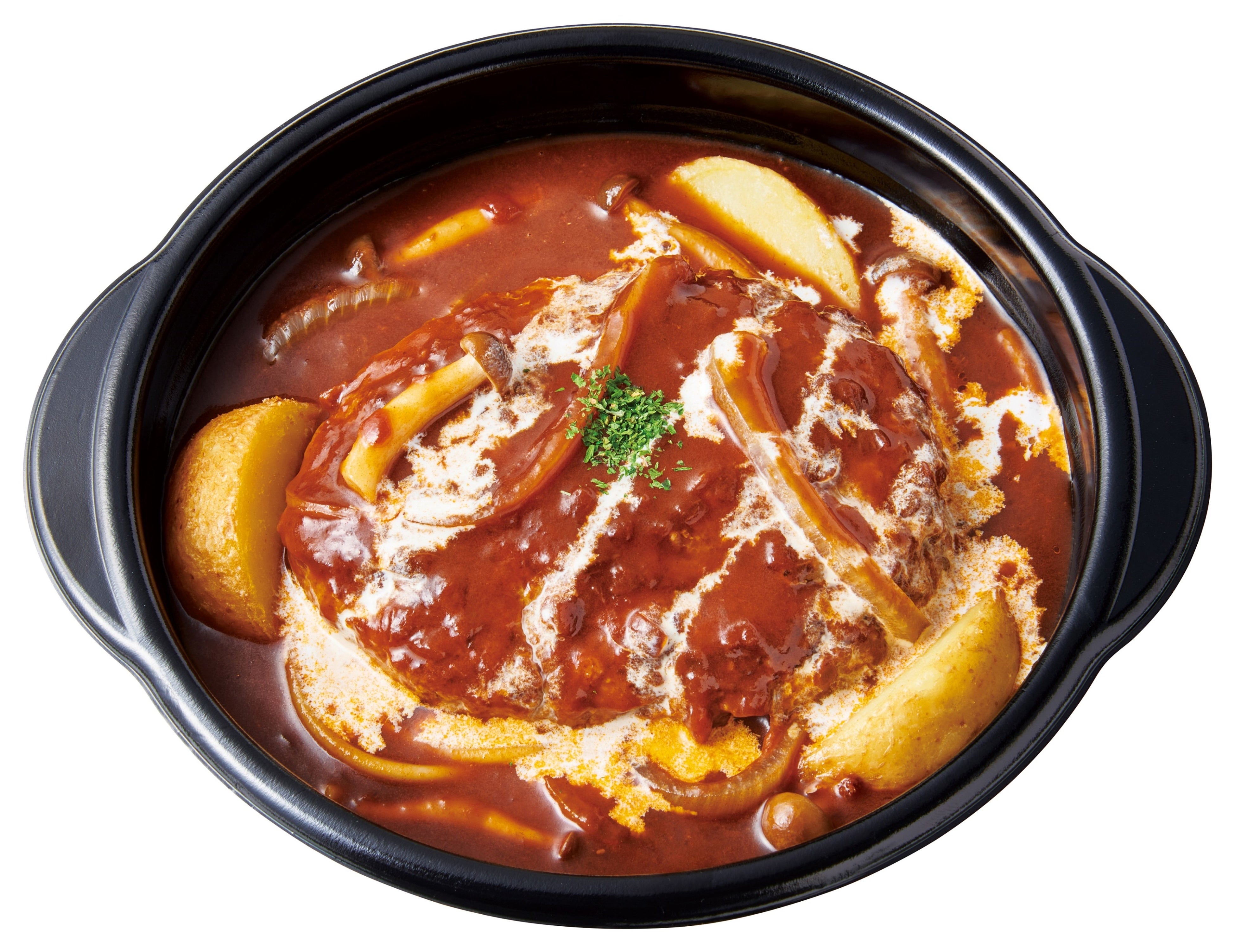 グリルハンバーグの デミソース煮込み(単品)　760円