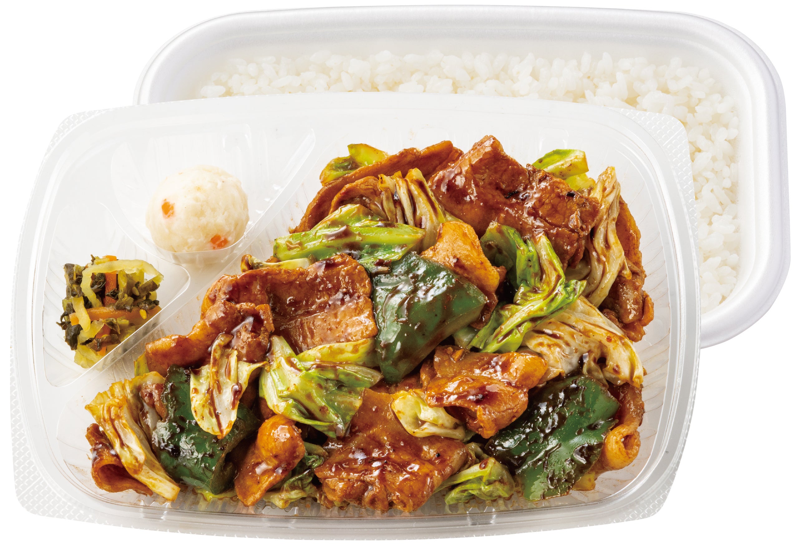 肉たっぷり回鍋肉弁当　560円