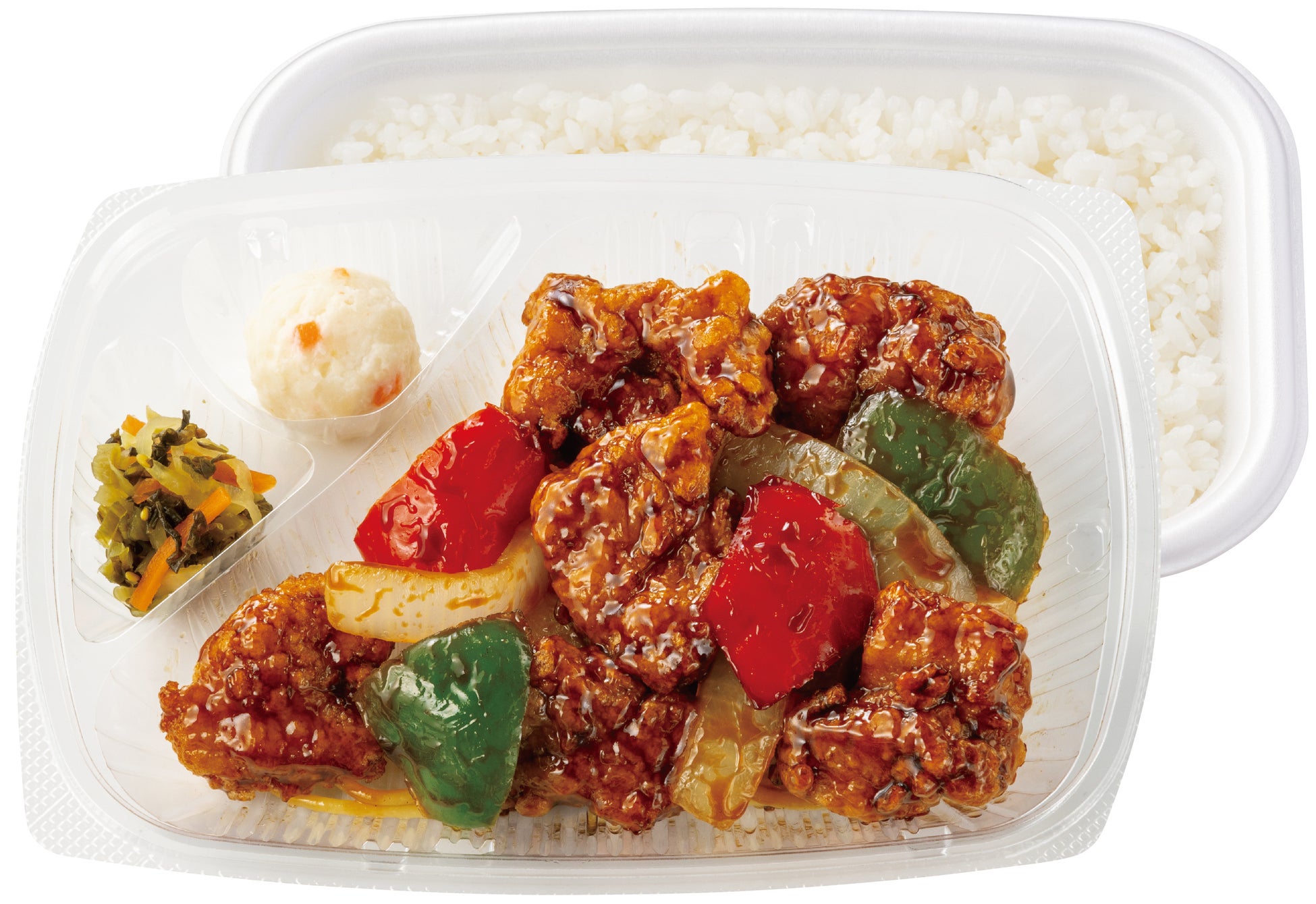厳選黒酢の酢豚弁当 590円