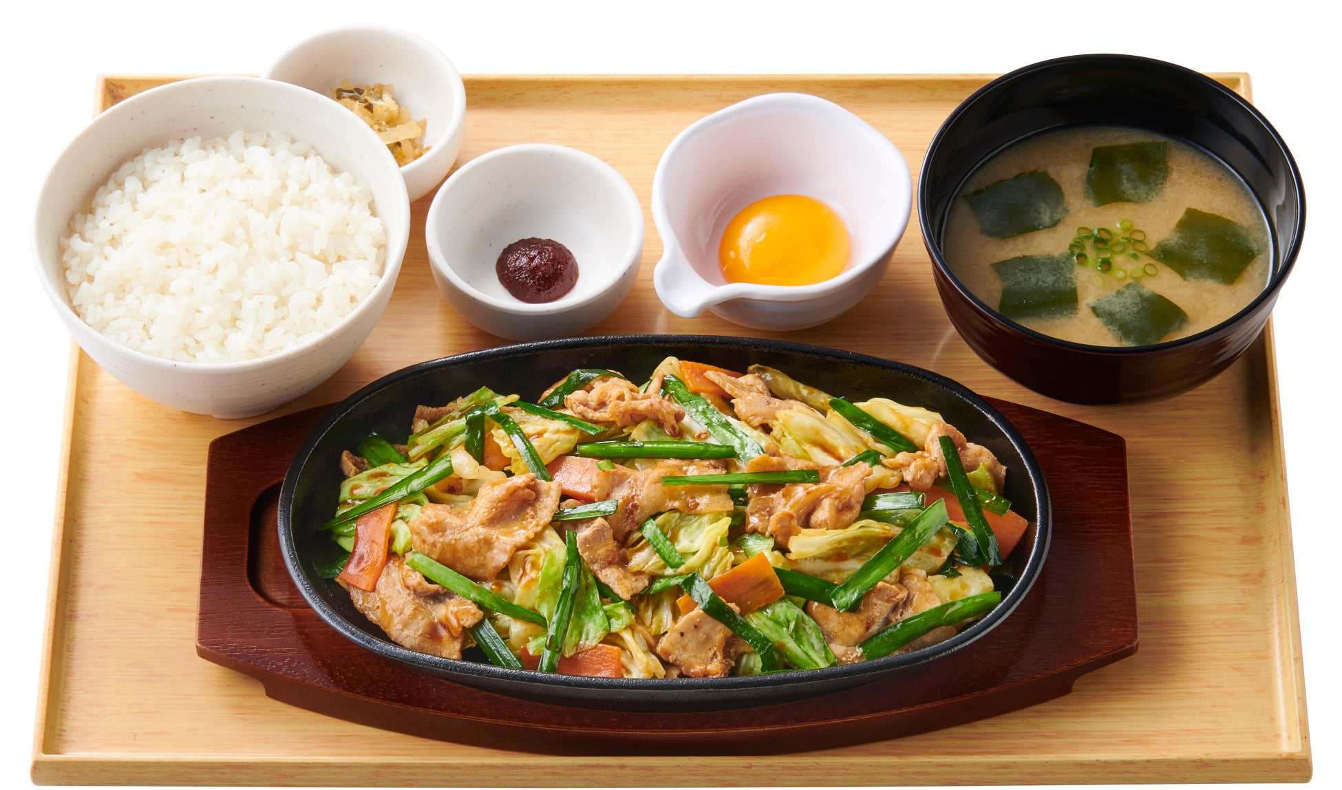 『【卵黄付】ニラ豚定食』 920円