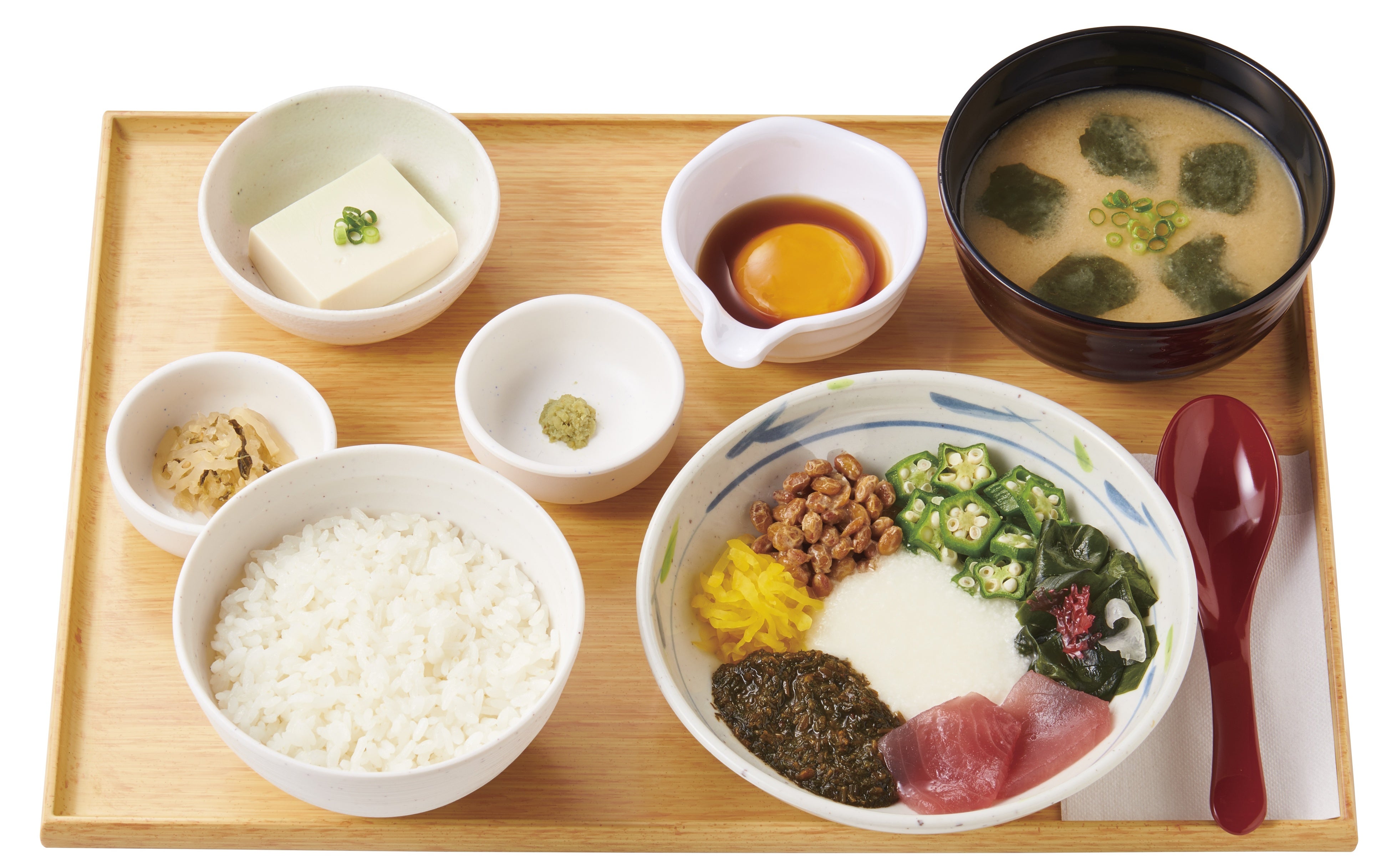 アカモクねばとろ定食　830円