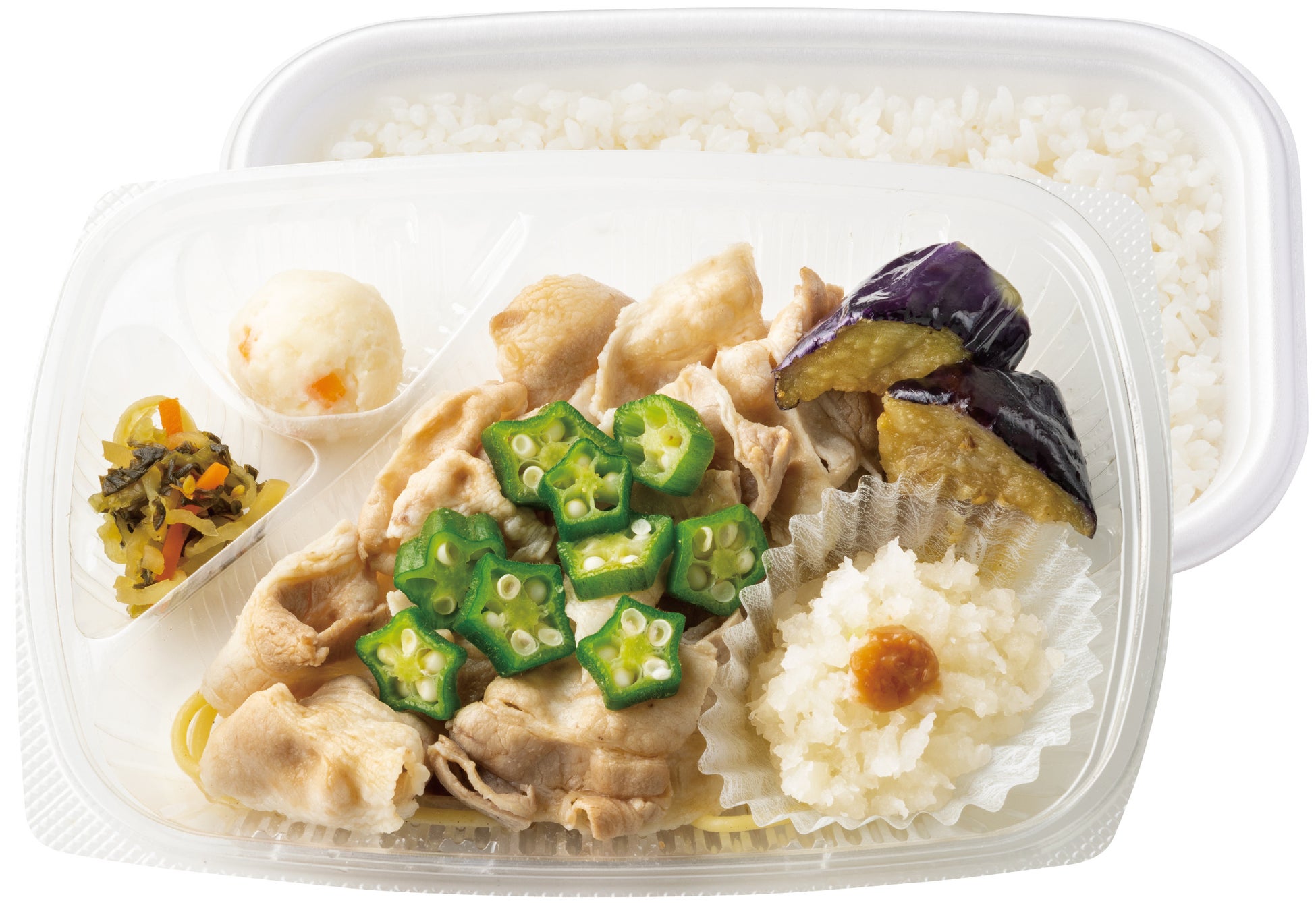 梅おろし豚しゃぶ弁当 590円