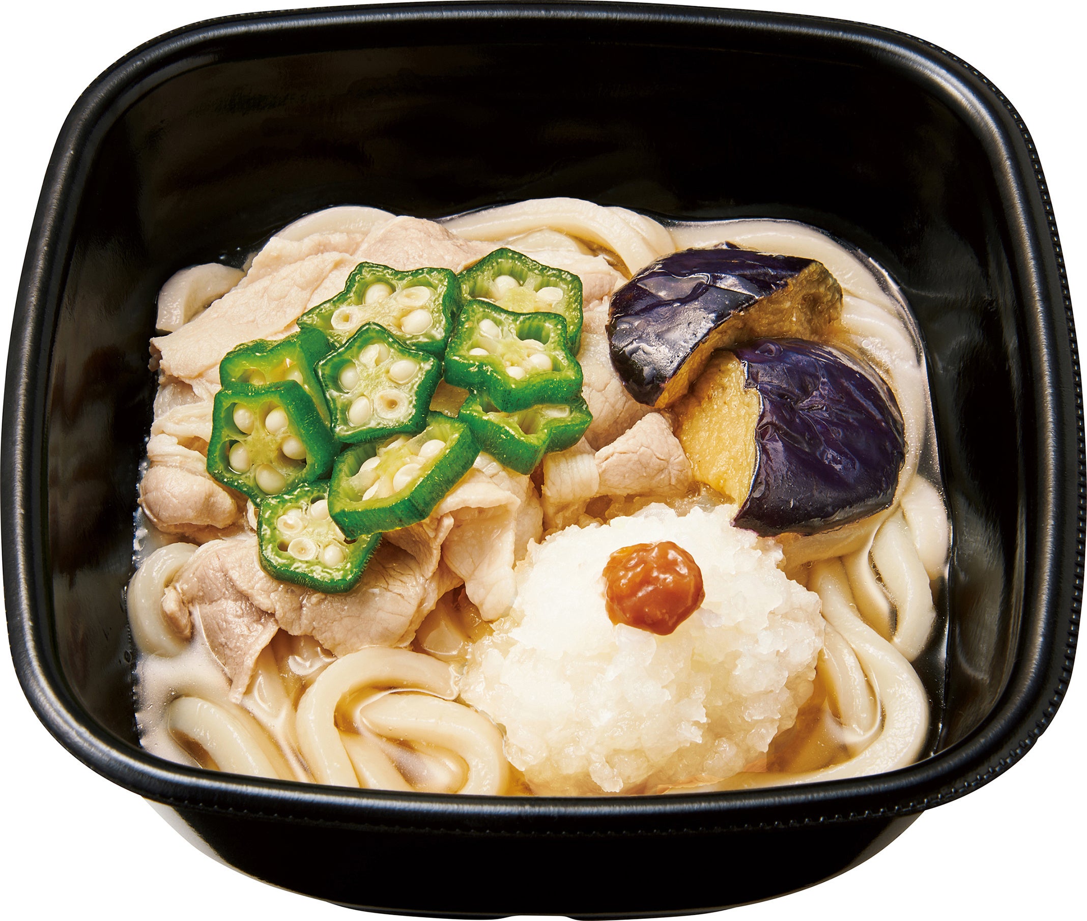 梅おろし豚しゃぶうどん　490円