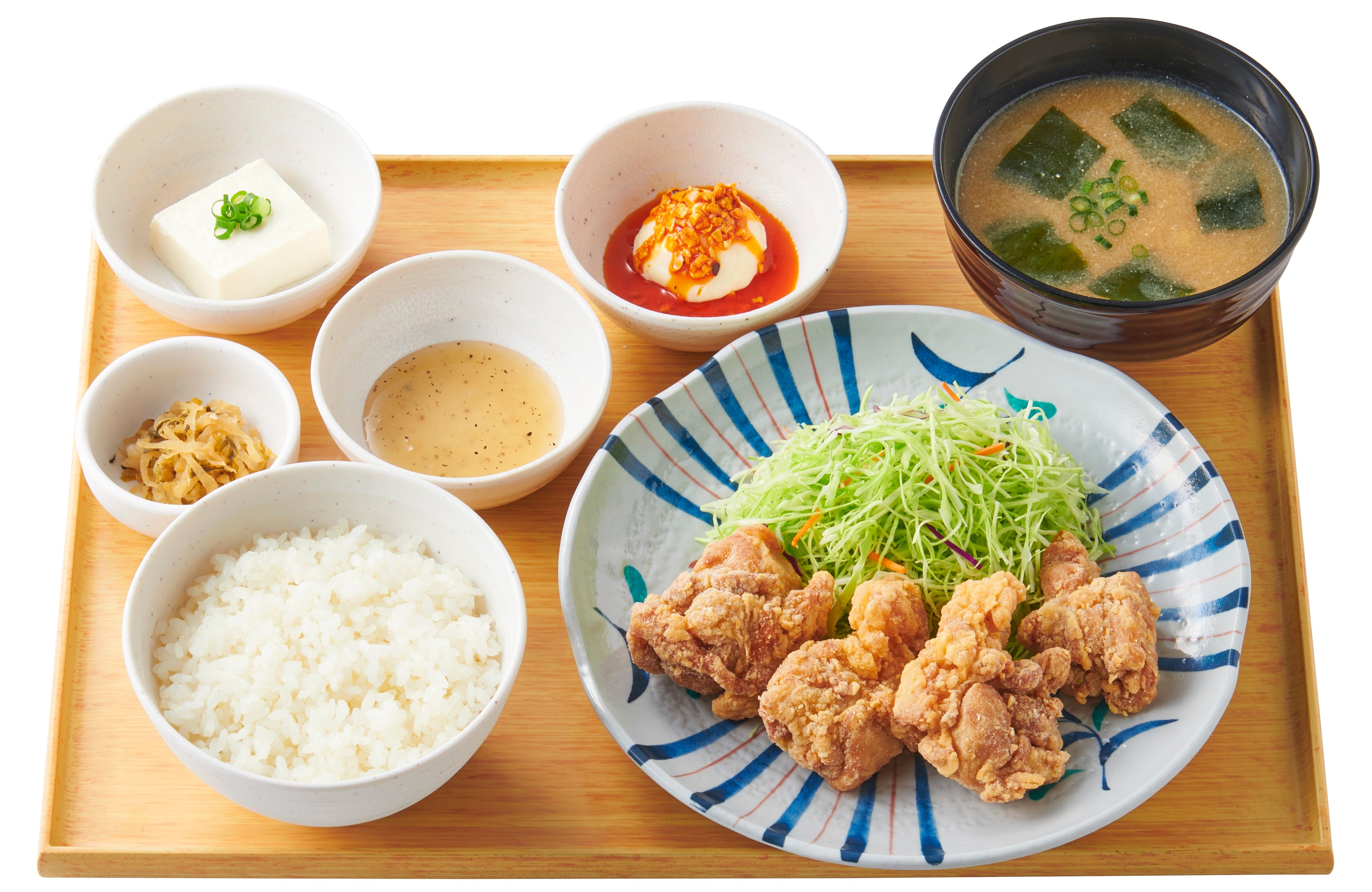 極みから揚げ定食［２種の濃厚だれ］（から揚げ4個）　870円&nbsp; （から揚げ6個）　1,050円