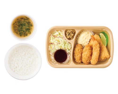 ［テイクアウト］かきフライミックス　ごはん・あおさのみそ汁付　960円
