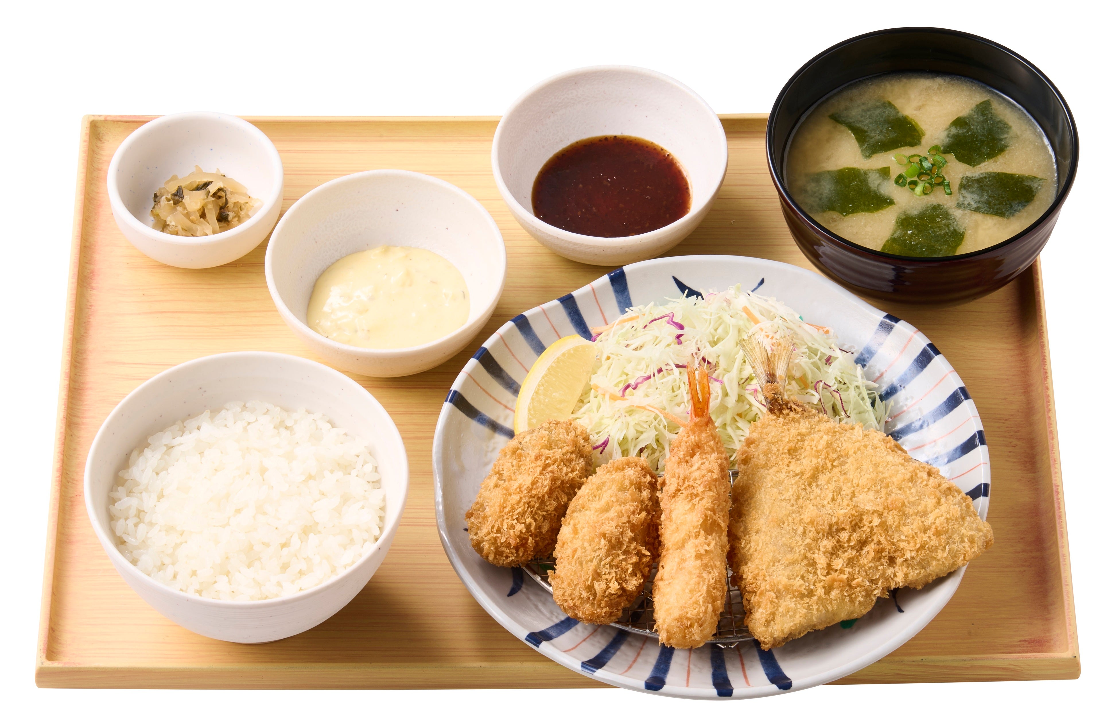 かきフライミックス定食　960円