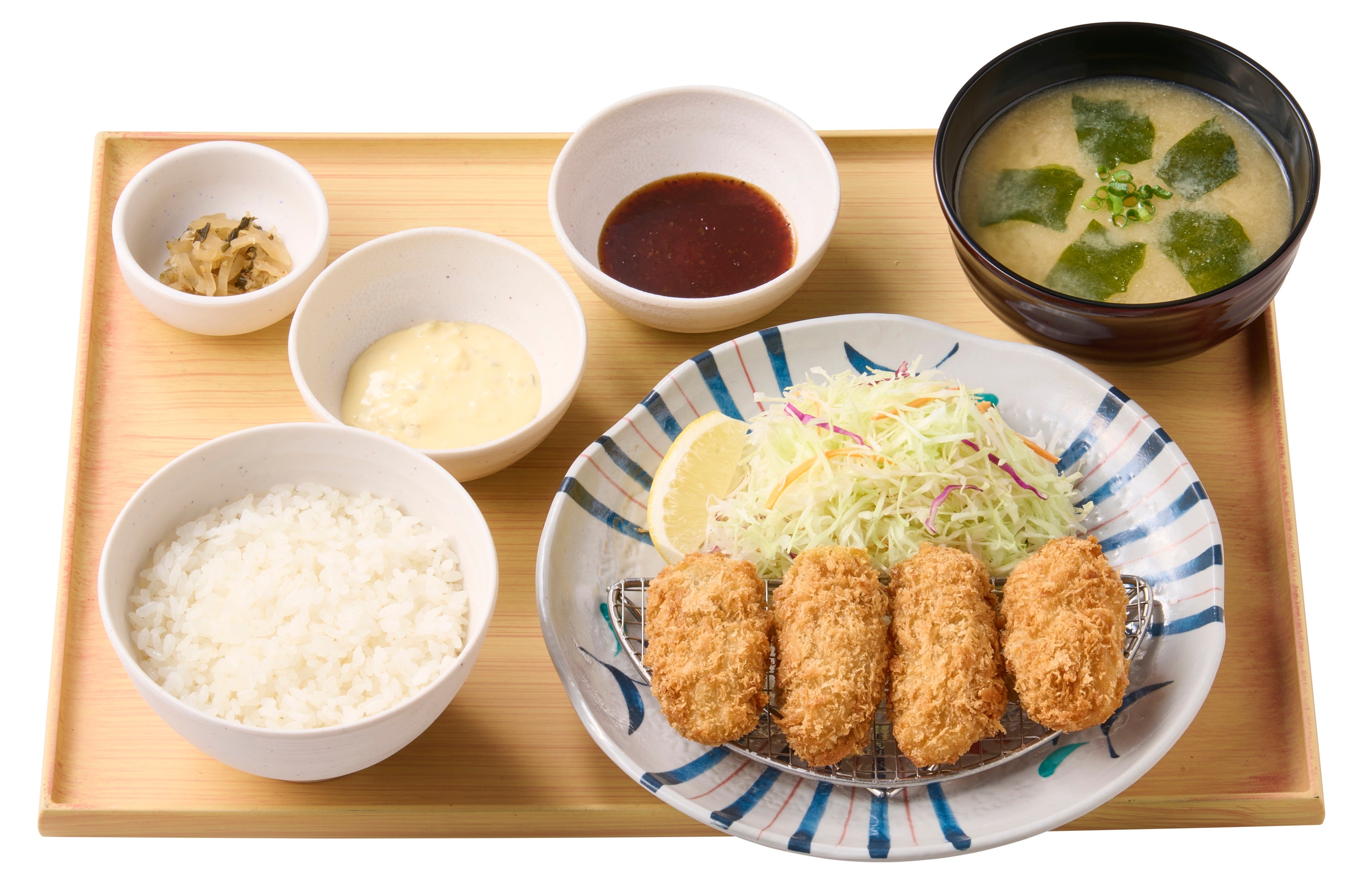 かきフライ定食　990円