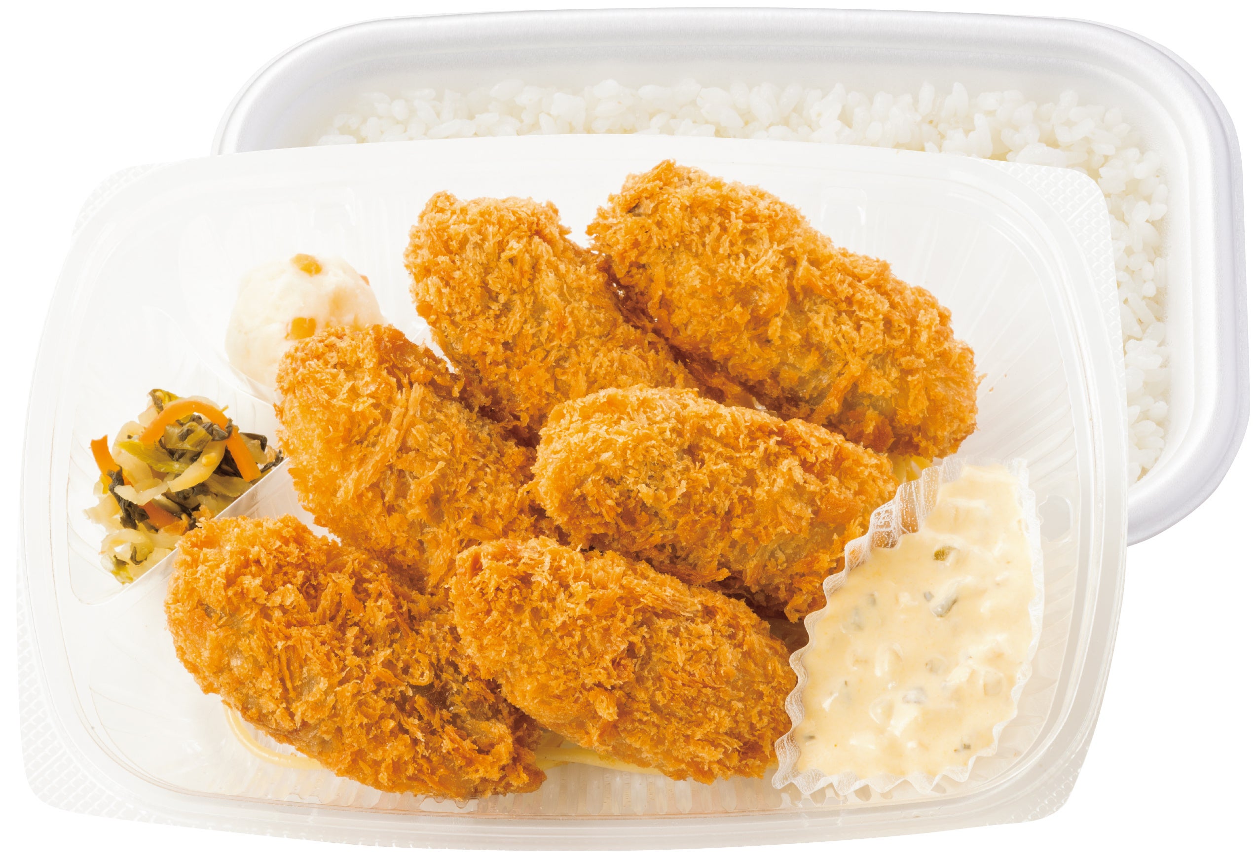 旨みぎゅっと！ ６コ入りカキフライ弁当 890円