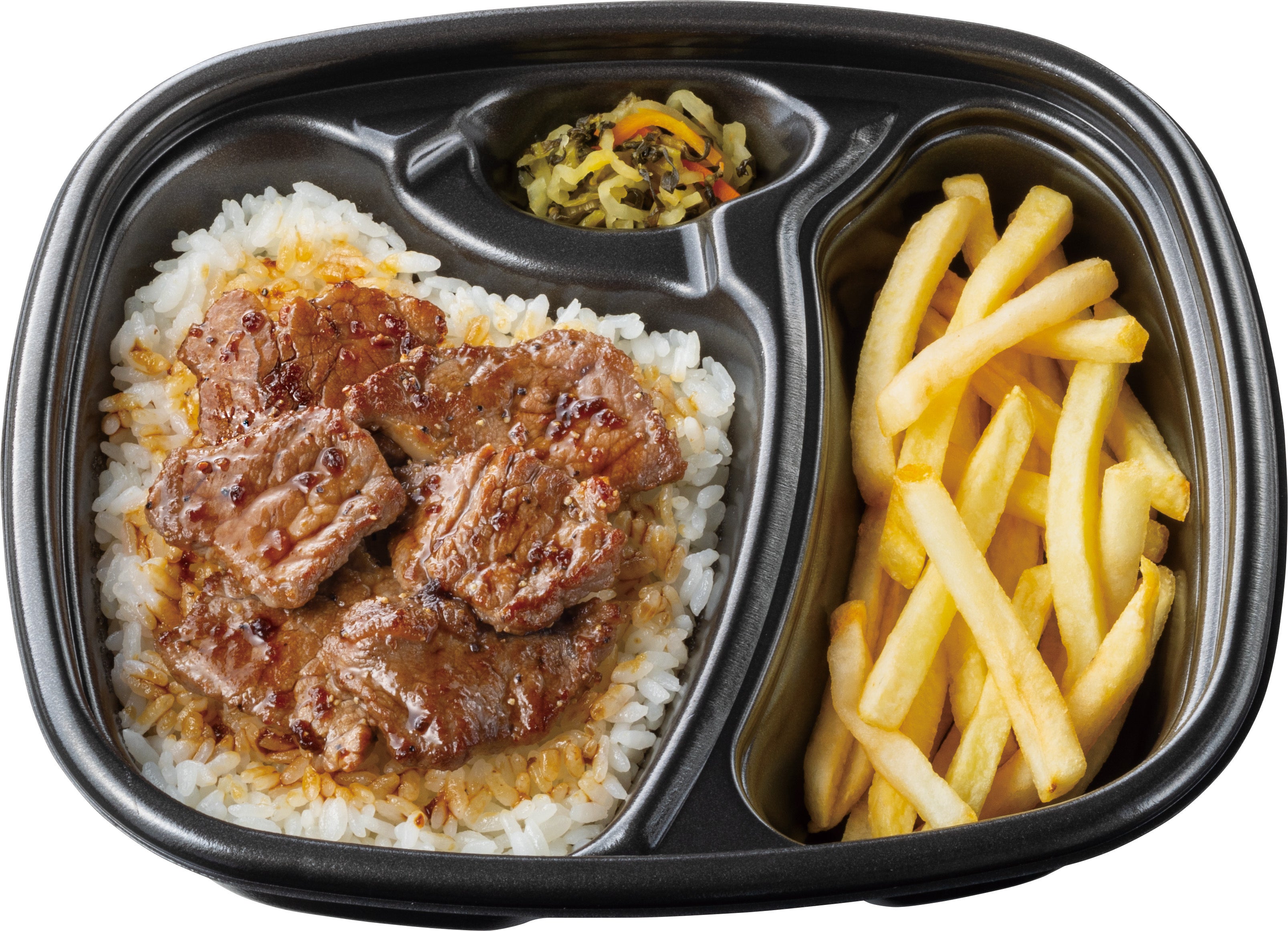 ポテト＆ ハーフ・カットステーキコンボ 660円