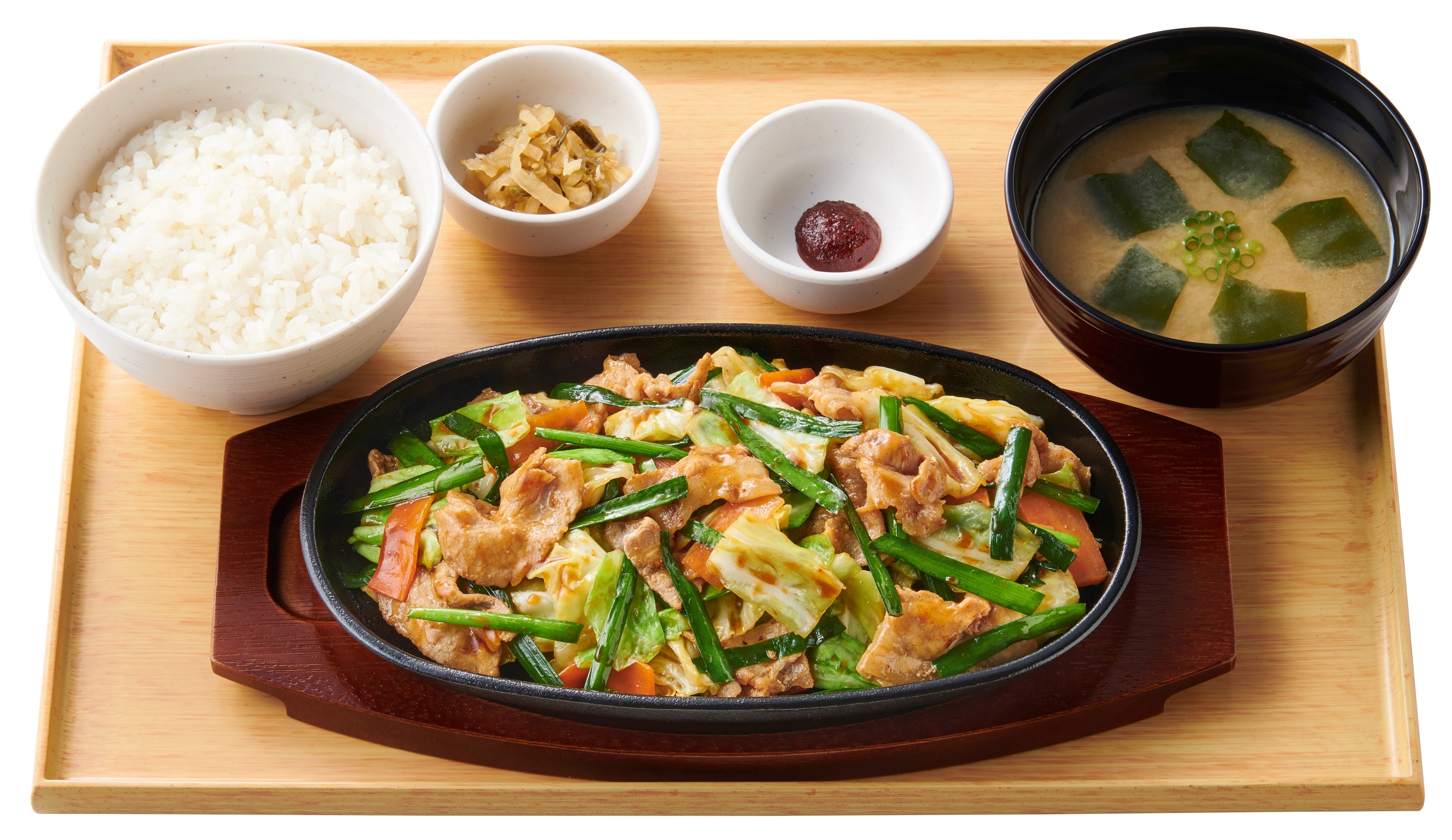 【4月新商品】4位　ニラ豚定食※5