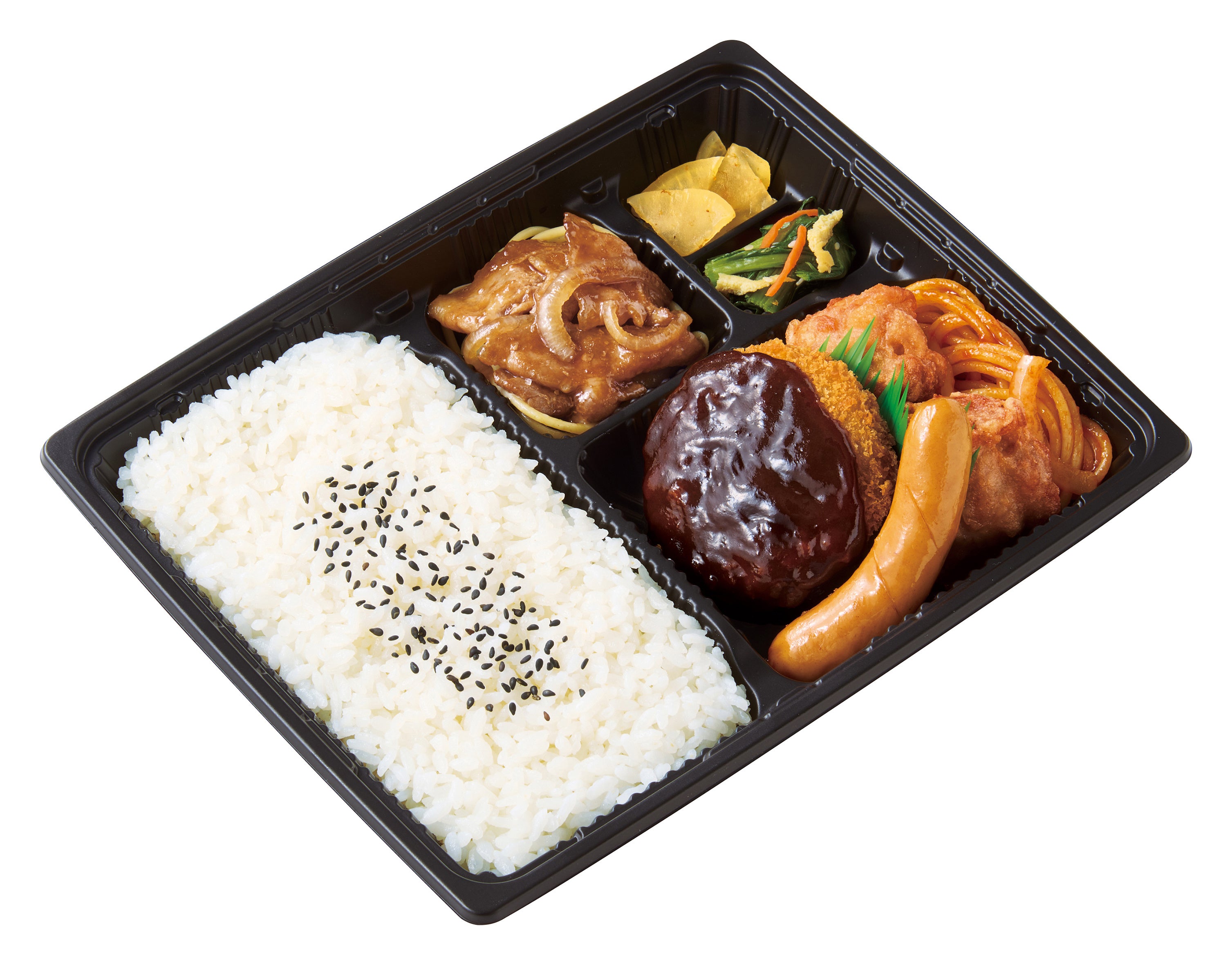 スポーツ弁当 （から揚＆デミメンチ）     600円