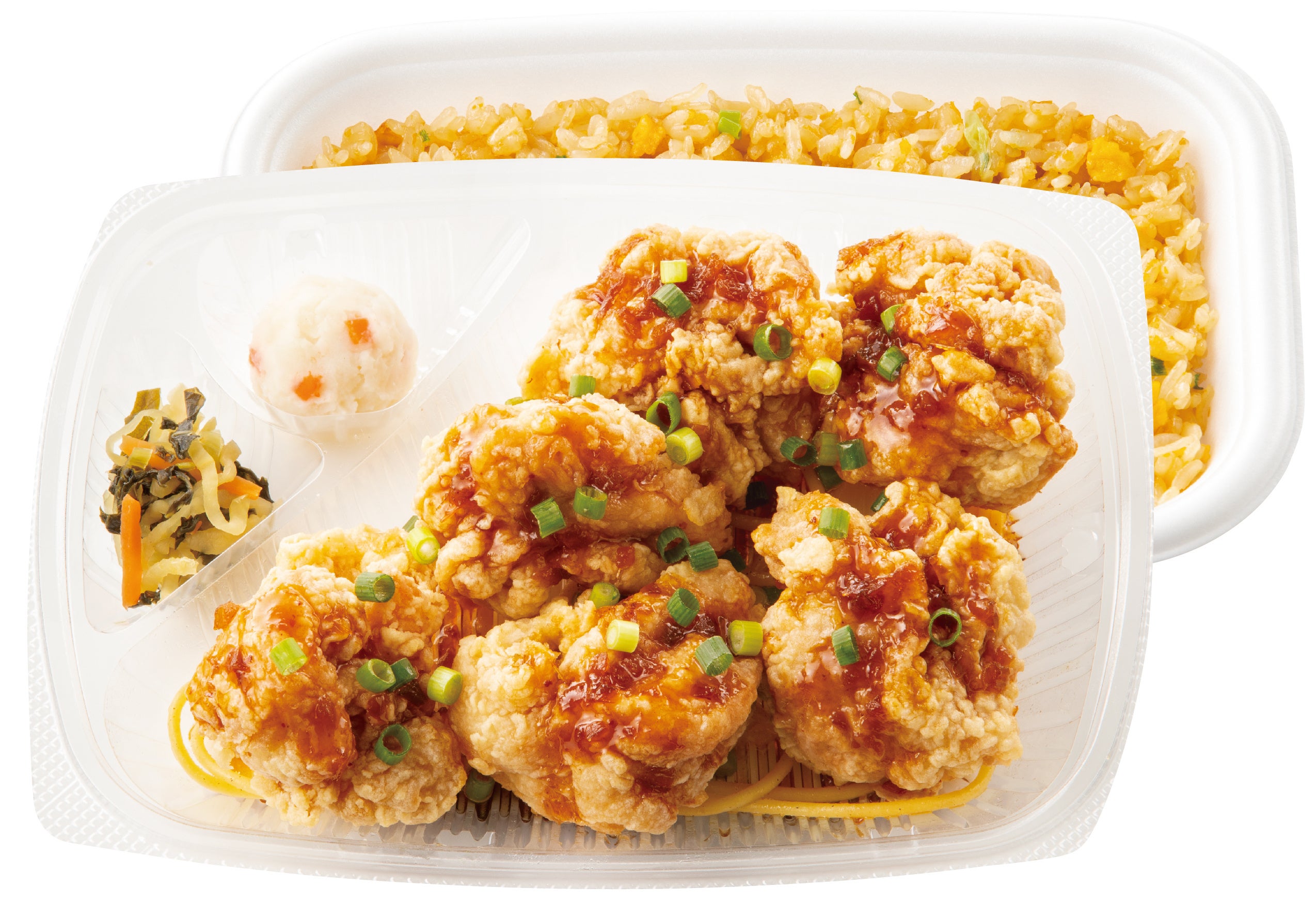 4コ入りよりもお得！ 6コ入り油淋鶏＆炒飯弁当 990円