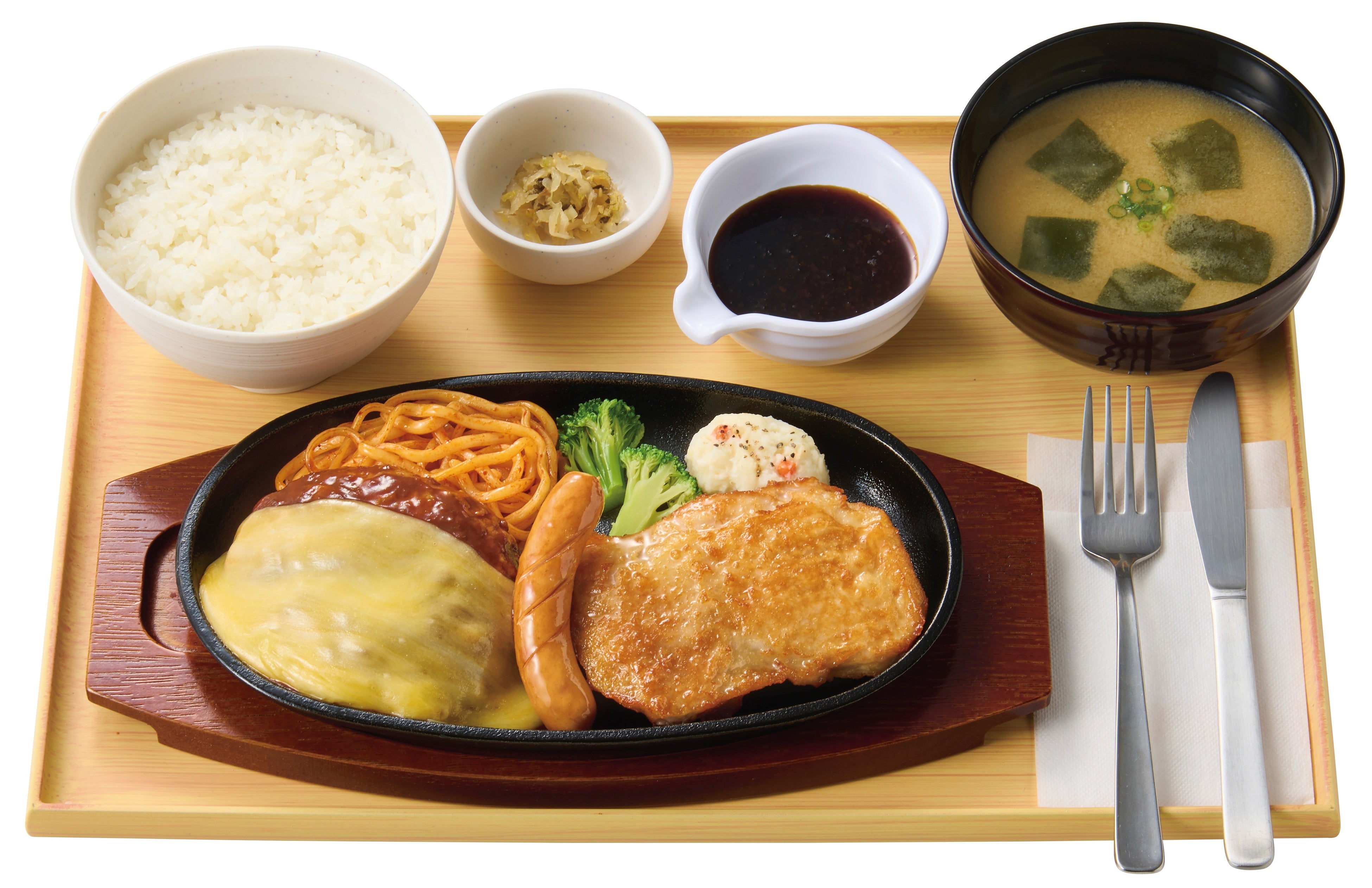 贅沢チーズミックスグリル定食 1,340円