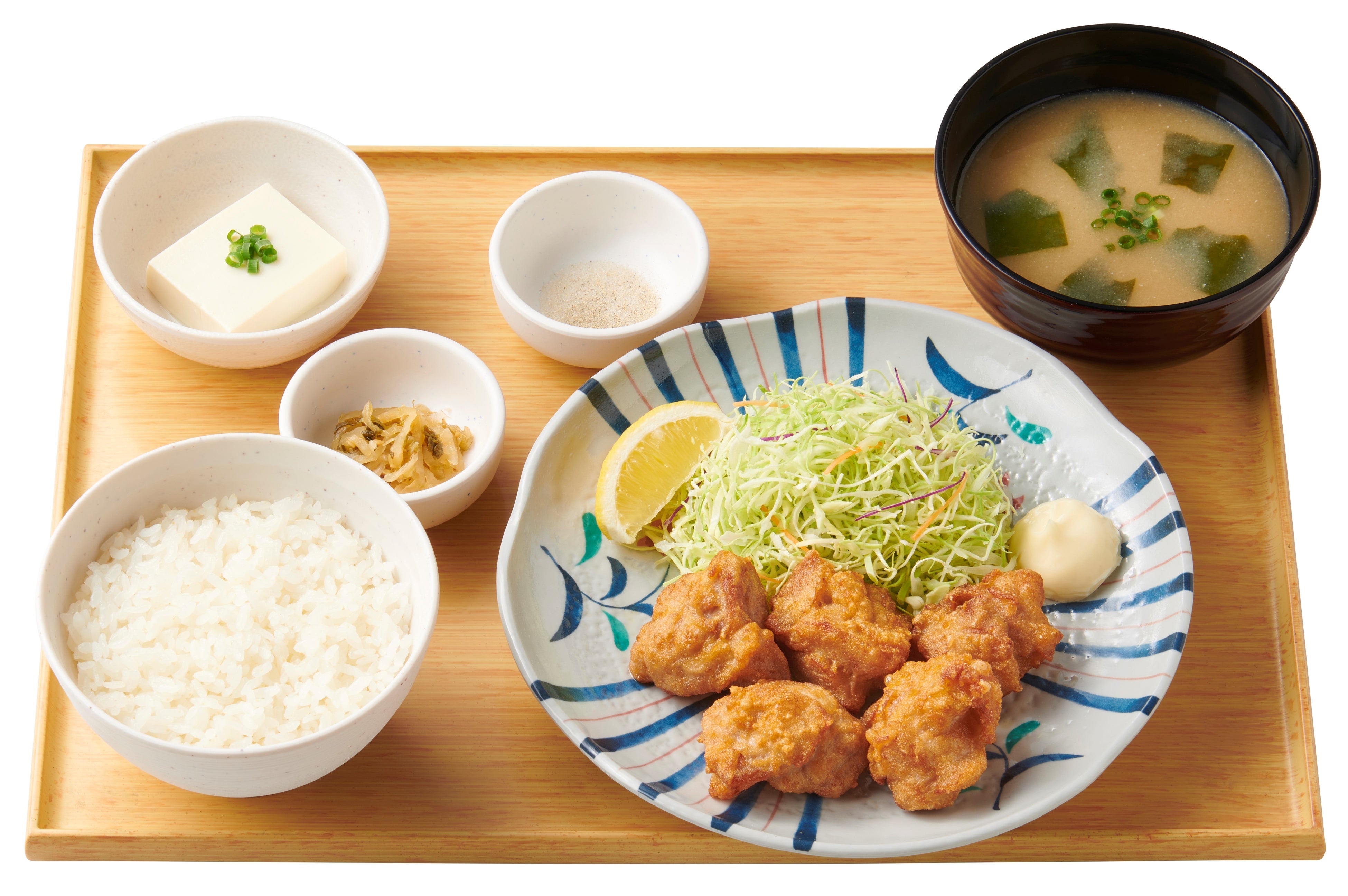 から揚げ定食(5個)