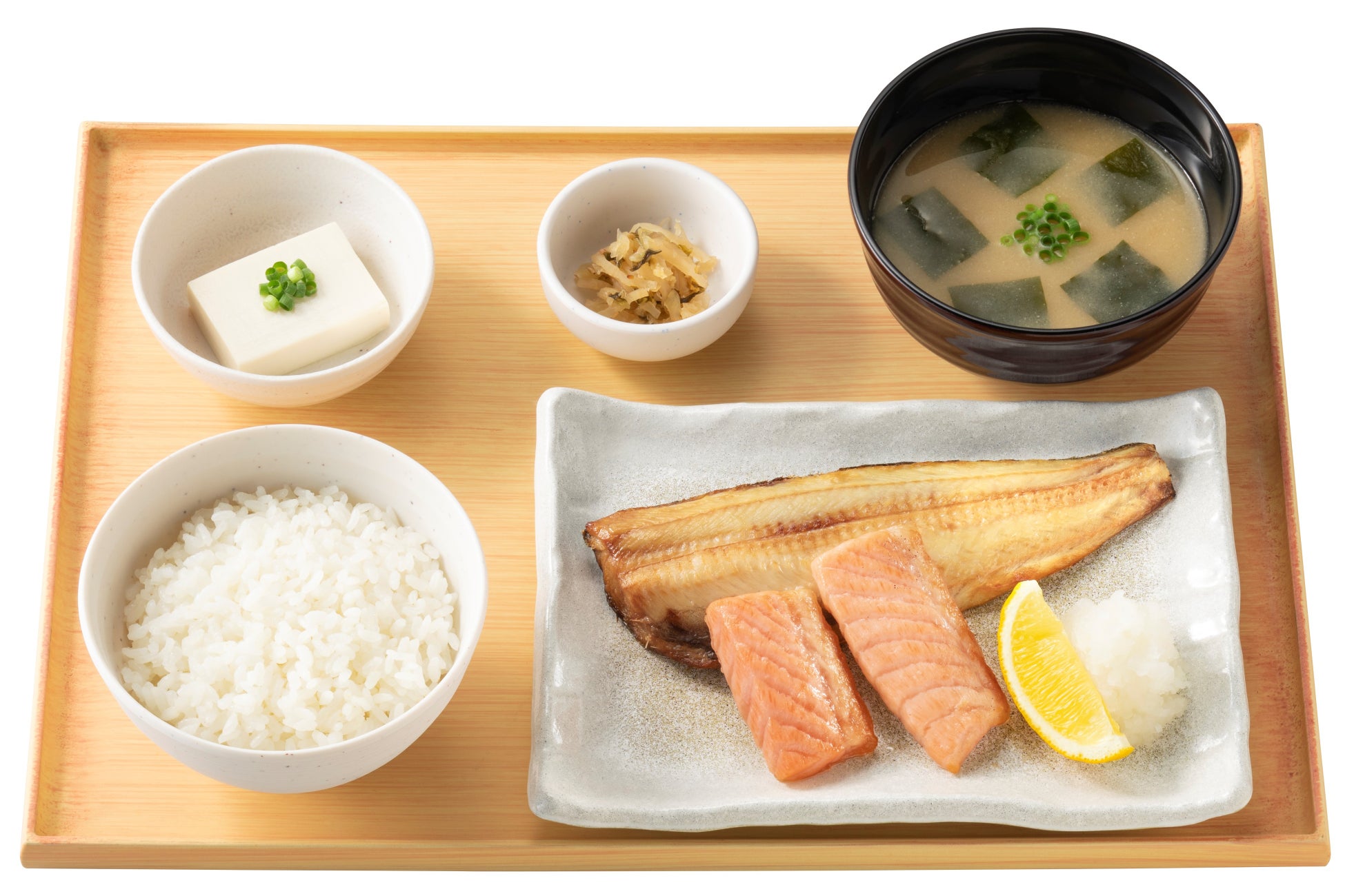 鮭ハラスとしまほっけの定食  1,090円