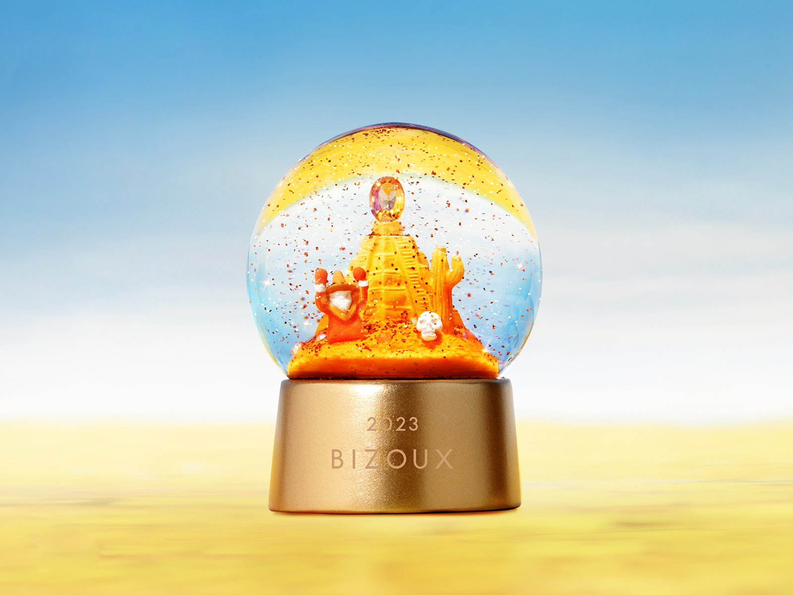 スペシャルノベルティー・鉱山を旅するスノードーム