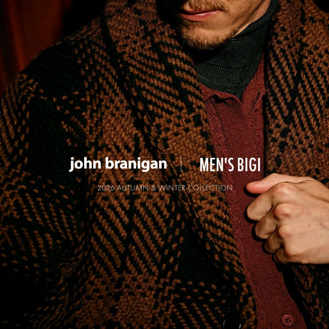 MEN’S BIGI（メンズビギ）アイルランド発「John Branigan（ジョンブラニガン）」との別注モデルを発売。