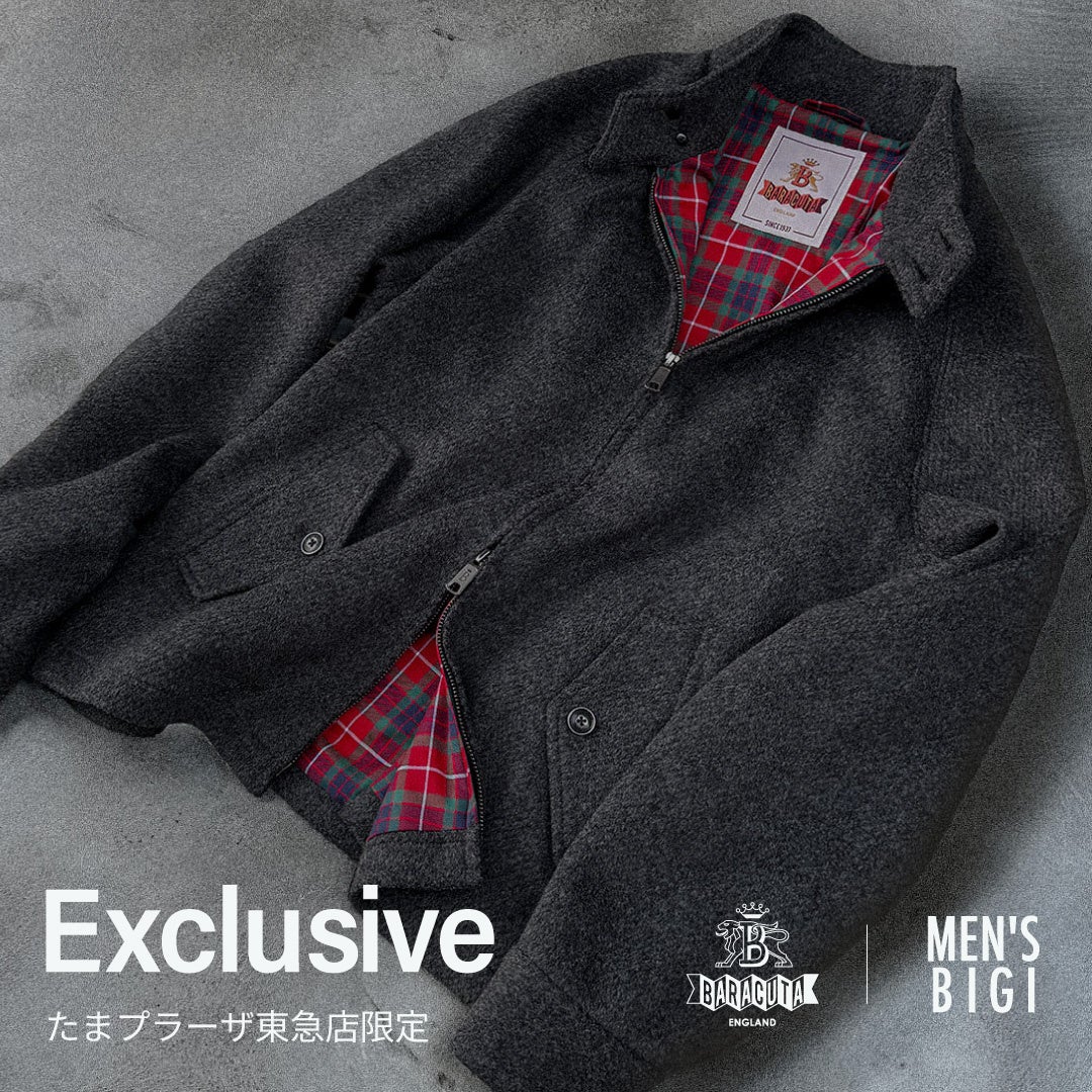 【MEN’S BIGI（メンズビギ）】東急百貨店たまプラーザ店が10月16日（金）ニューオープン！店舗限定カラーのBARACUTA G4ブルゾンも発売