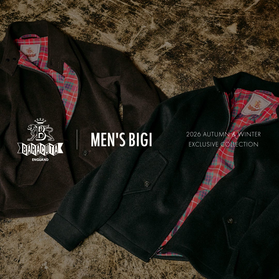 【BARACUTA（バラクータ） × MEN’S BIGI（メンズビギ）】名作「G4」を現代的に再構築。上質なジャージ素材を採用した別注ブルゾンが登場