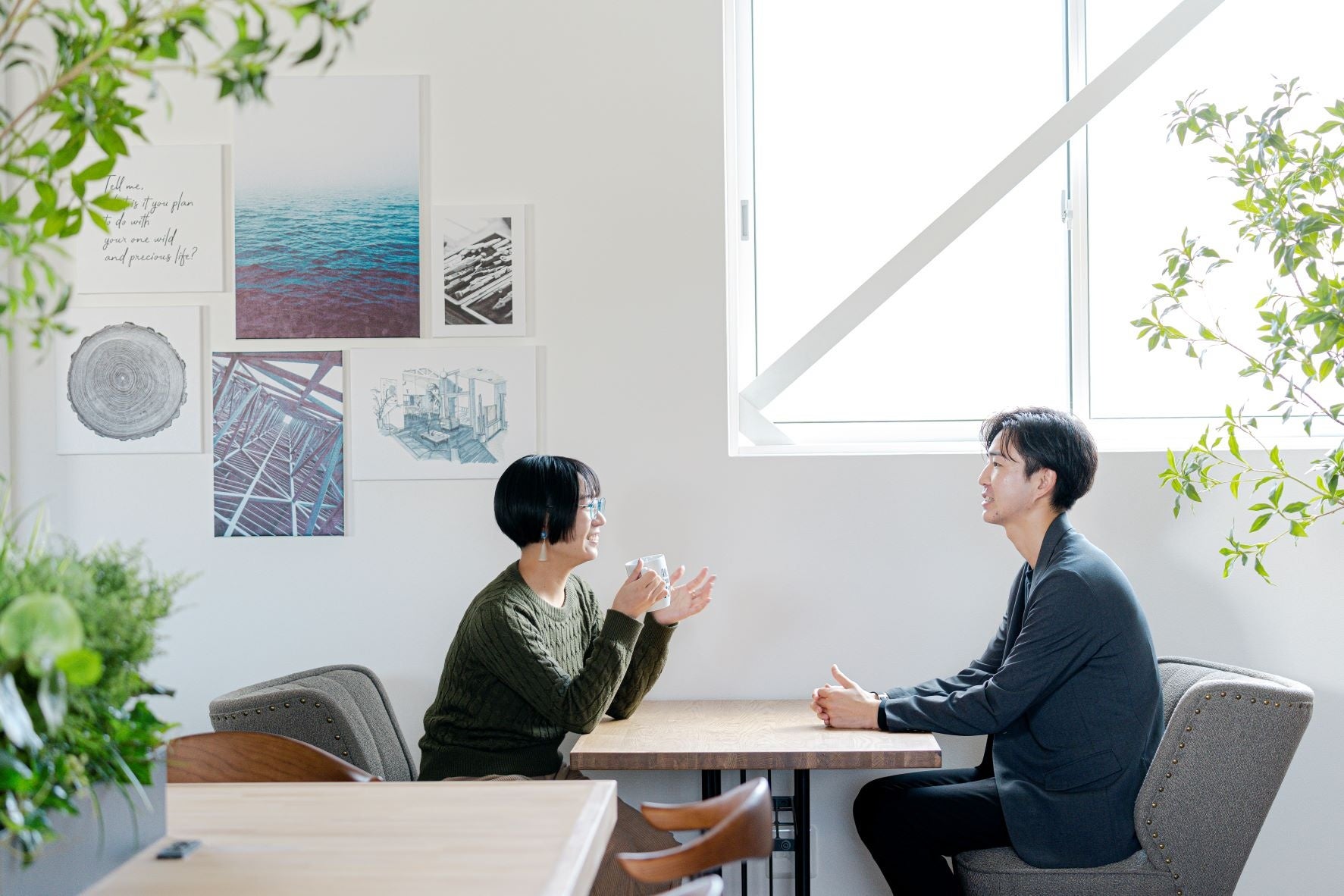 少人数でじっくり対話するためのソファブース