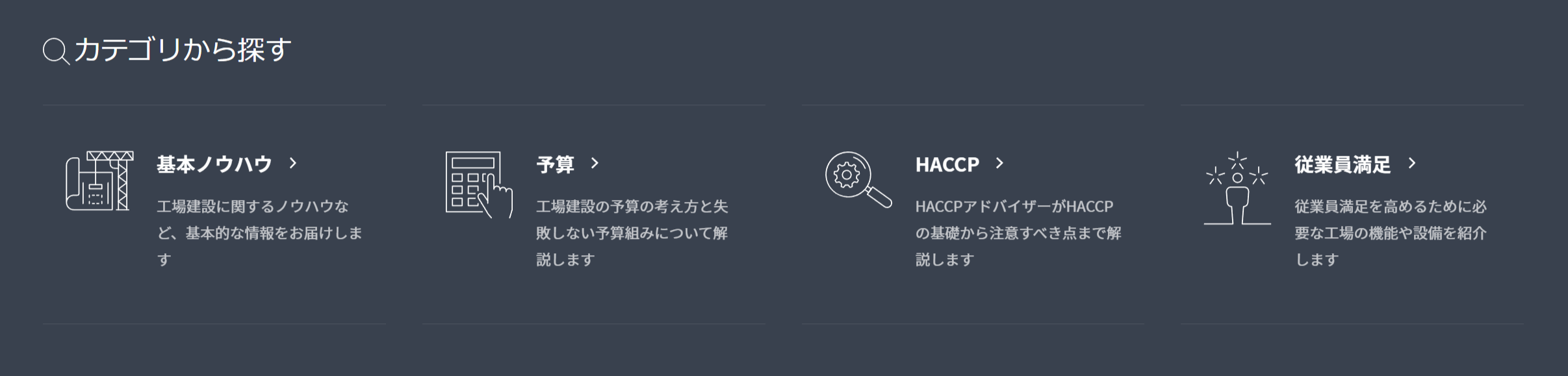 カテゴリーも今後追加されていく予定です。