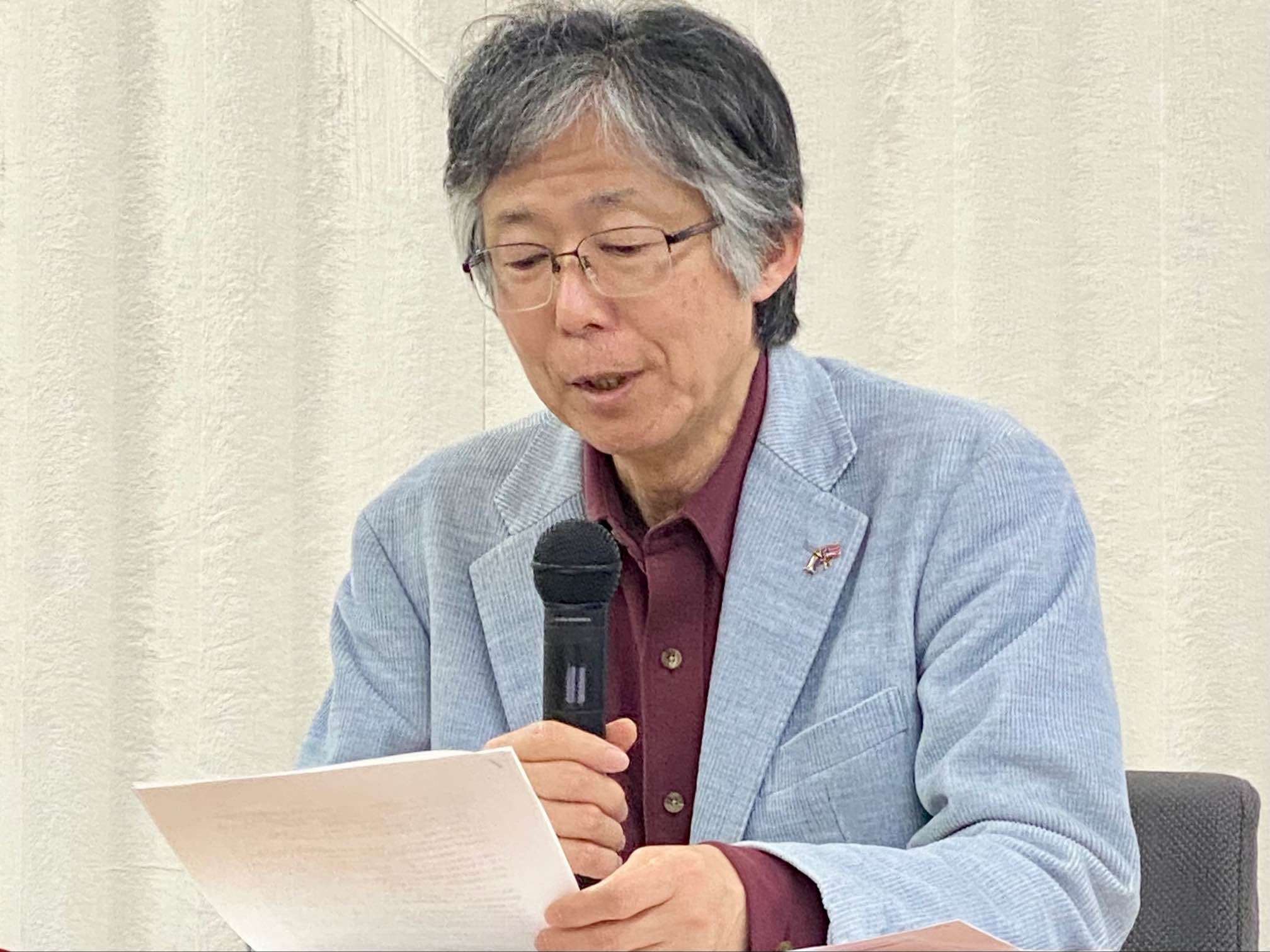 法学的視点から同性婚及び法案について解説する二宮教授