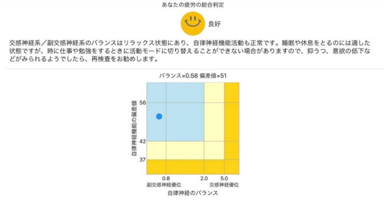 疲労測定結果画像
