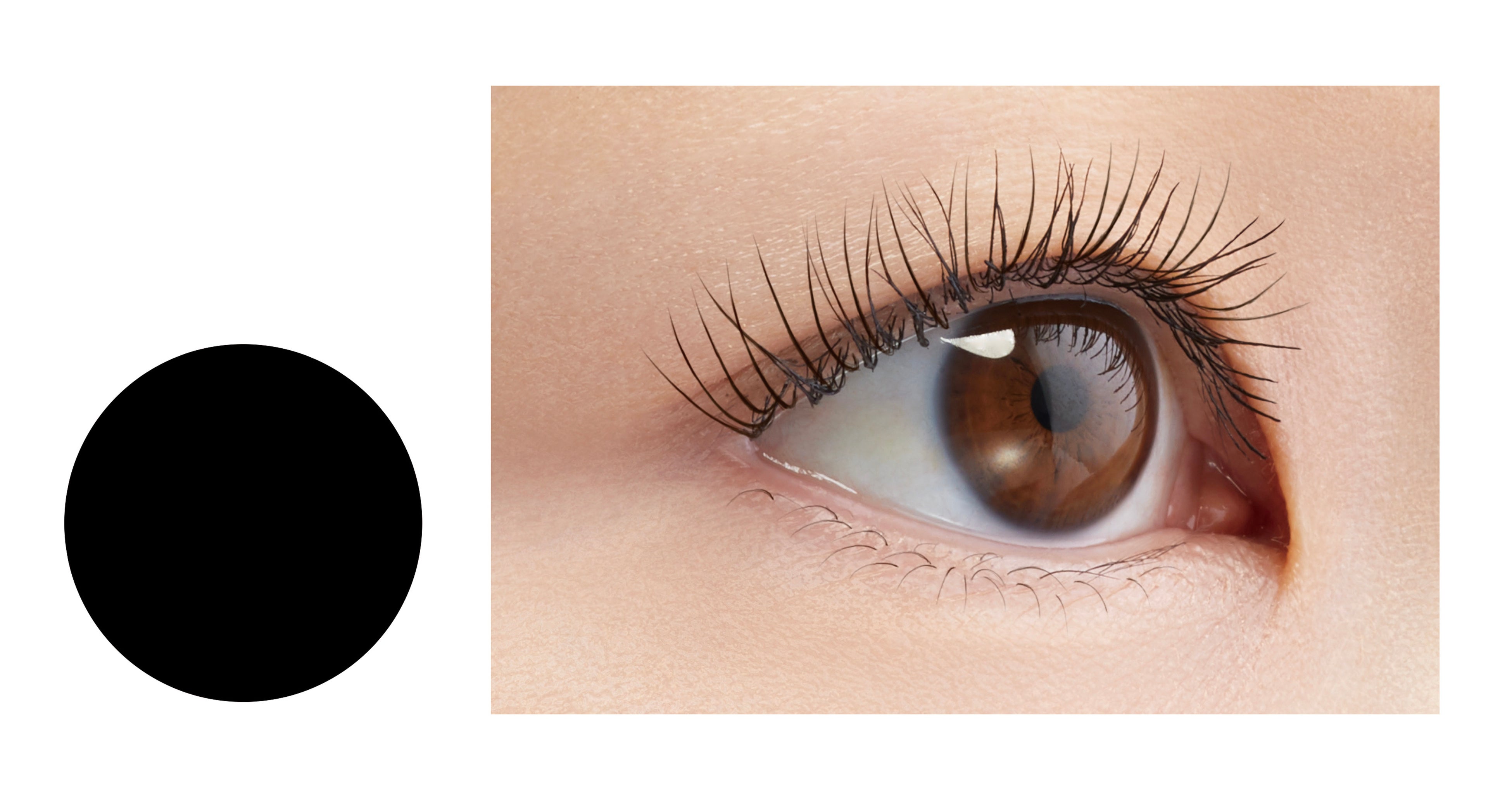 アイプチ®　ひとえ・奥ぶたえ用マスカラ ＜リッチブラック＞（仕上がりイメージ）