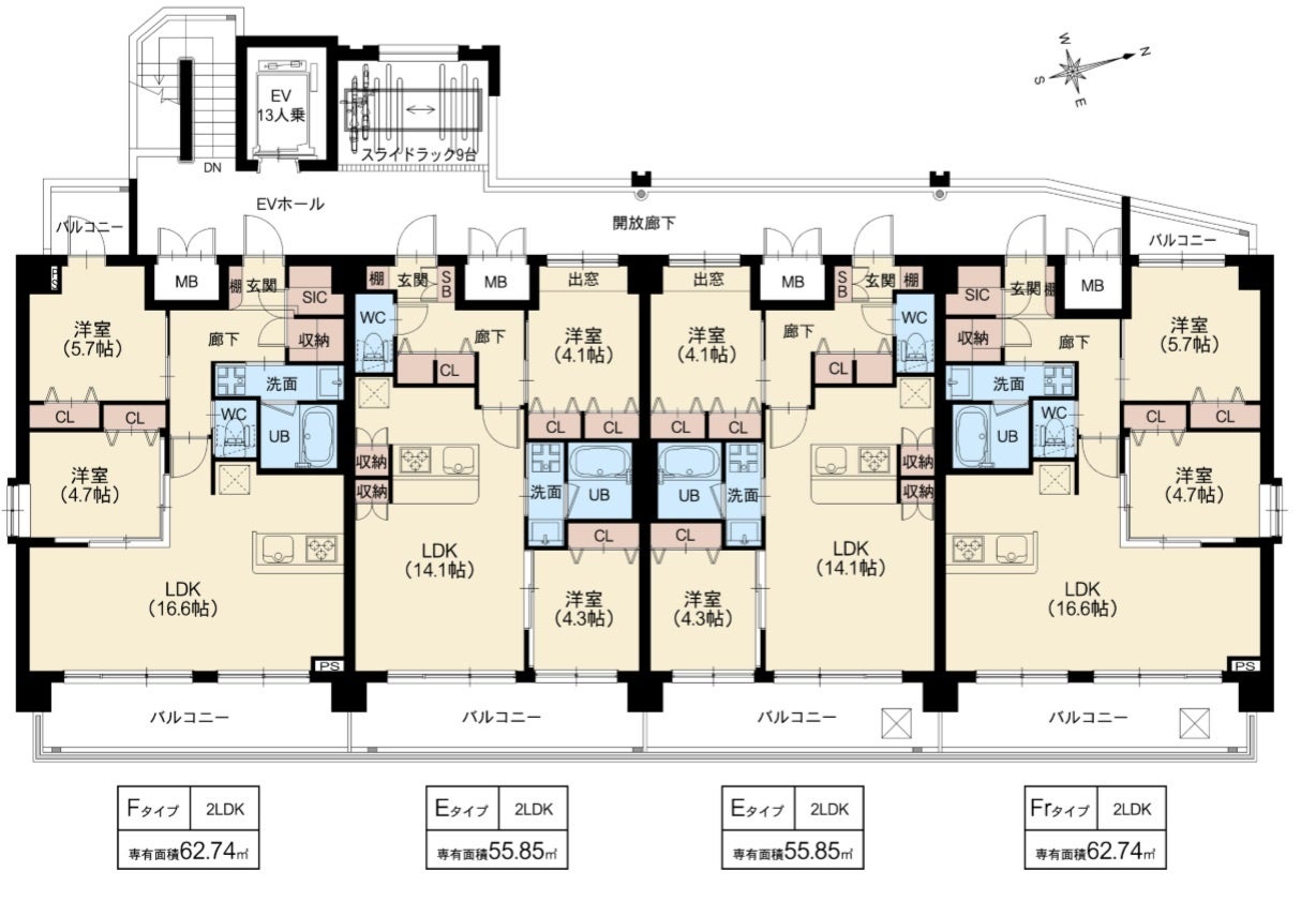 間取り図　４階