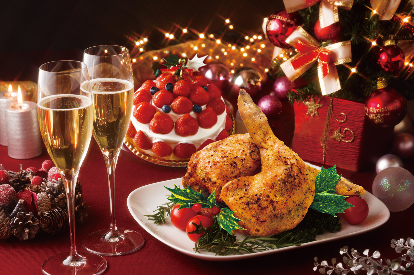 ローストチキン　イメージ