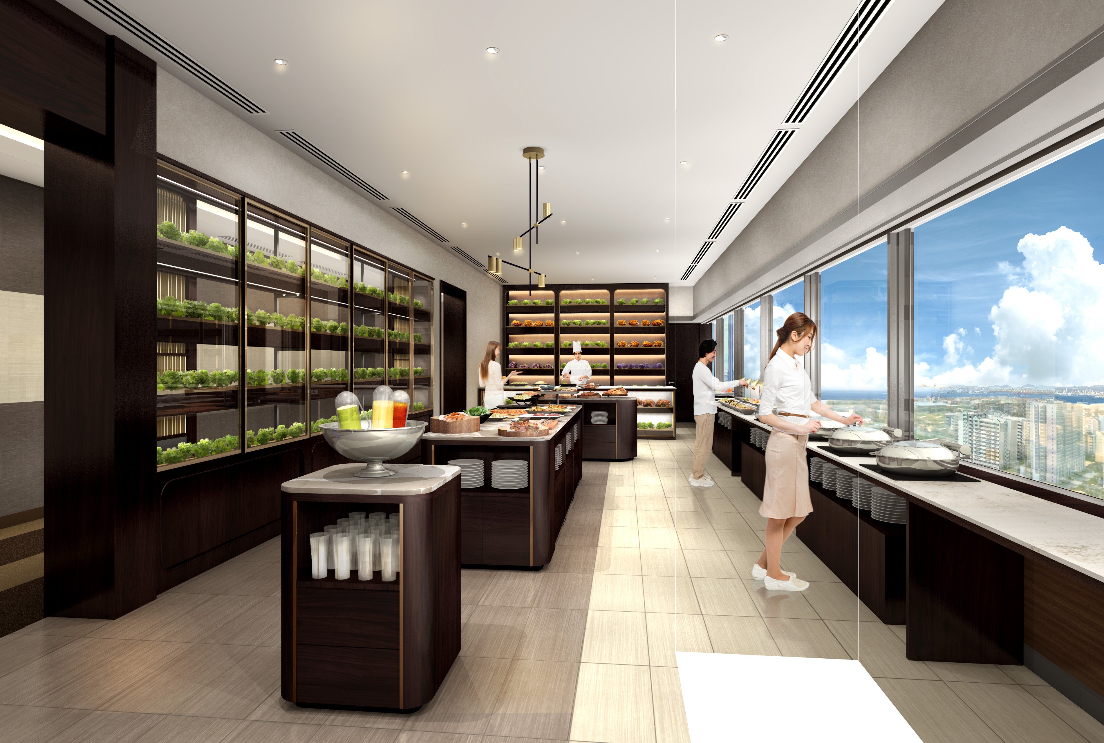 18階　野菜の水耕栽培（写真はイメージです）