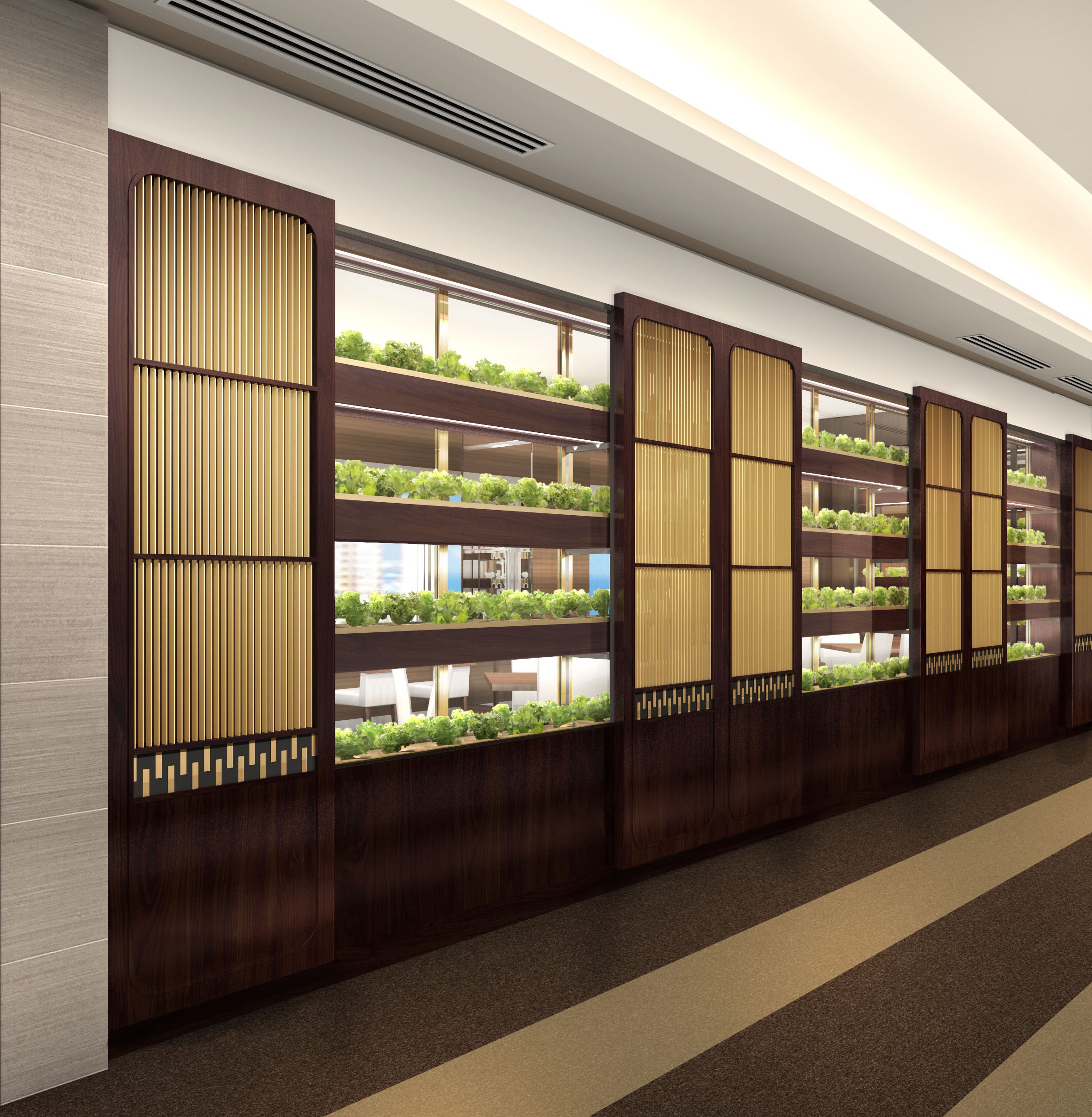 18階　野菜の水耕栽培（写真はイメージです）