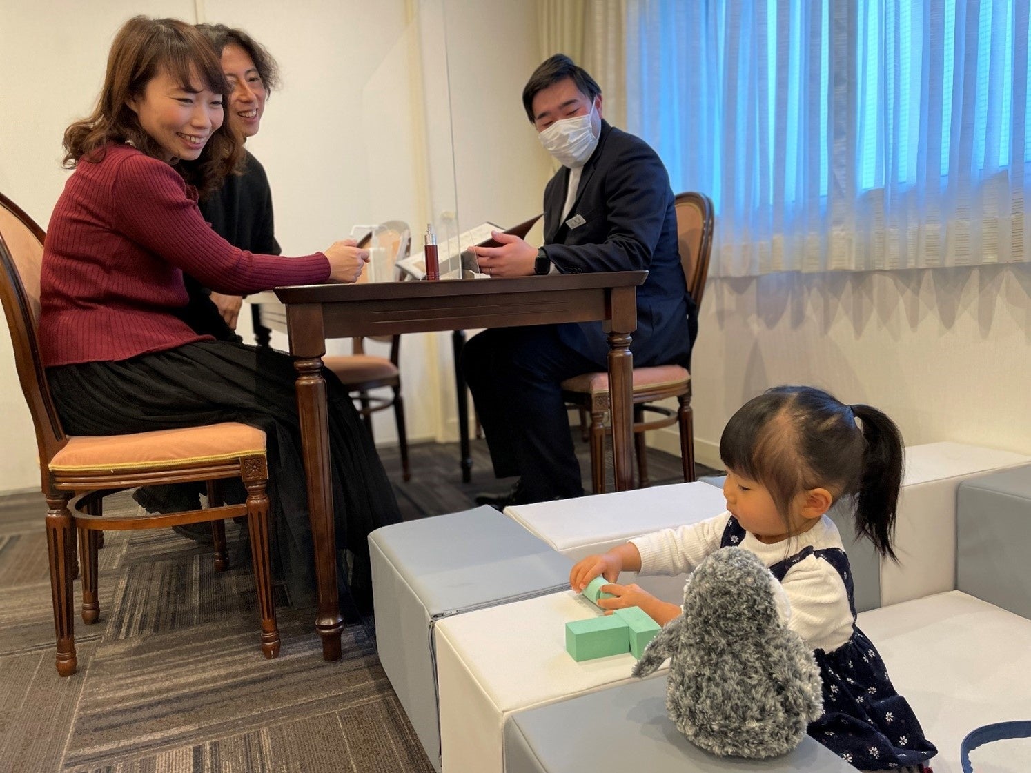 ブライダルサロンにはキッズスペースも