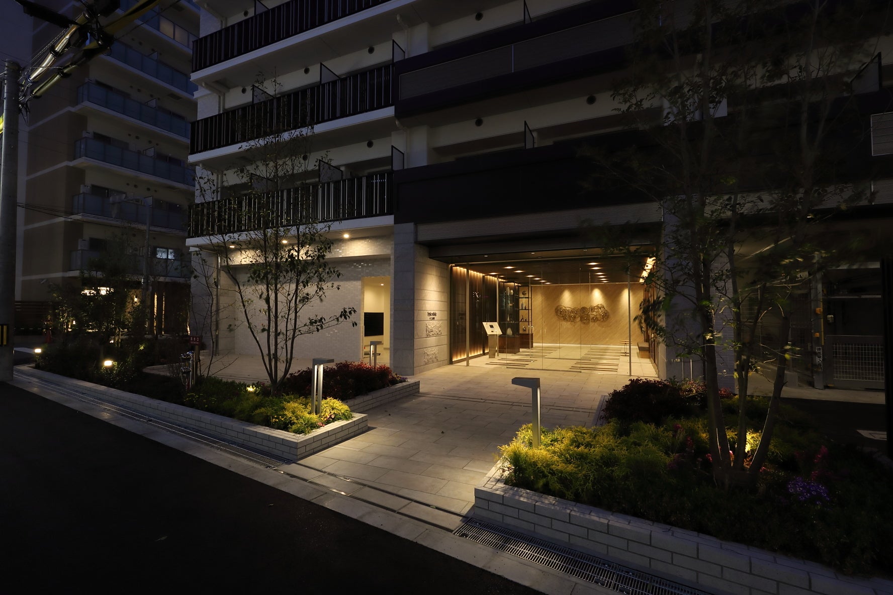 アプローチ夜景