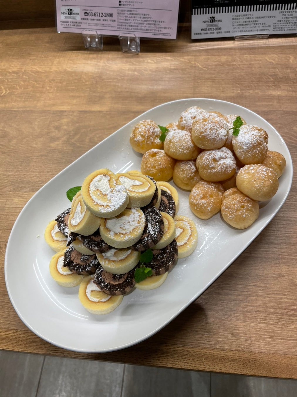 プチシュークリーム&ロールケーキ