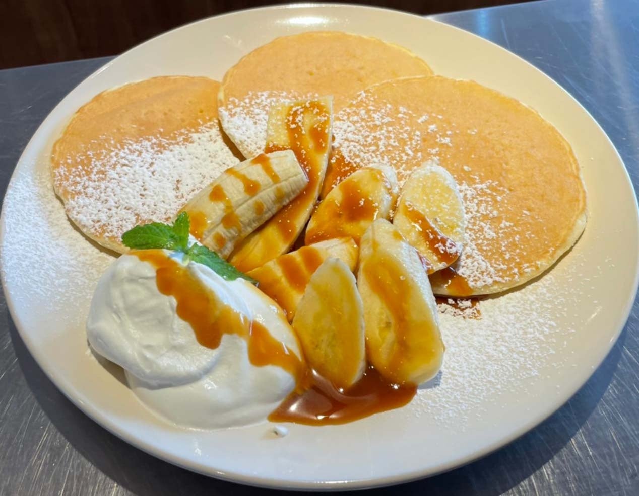 「バナナ＆キャラメルパンケーキ」