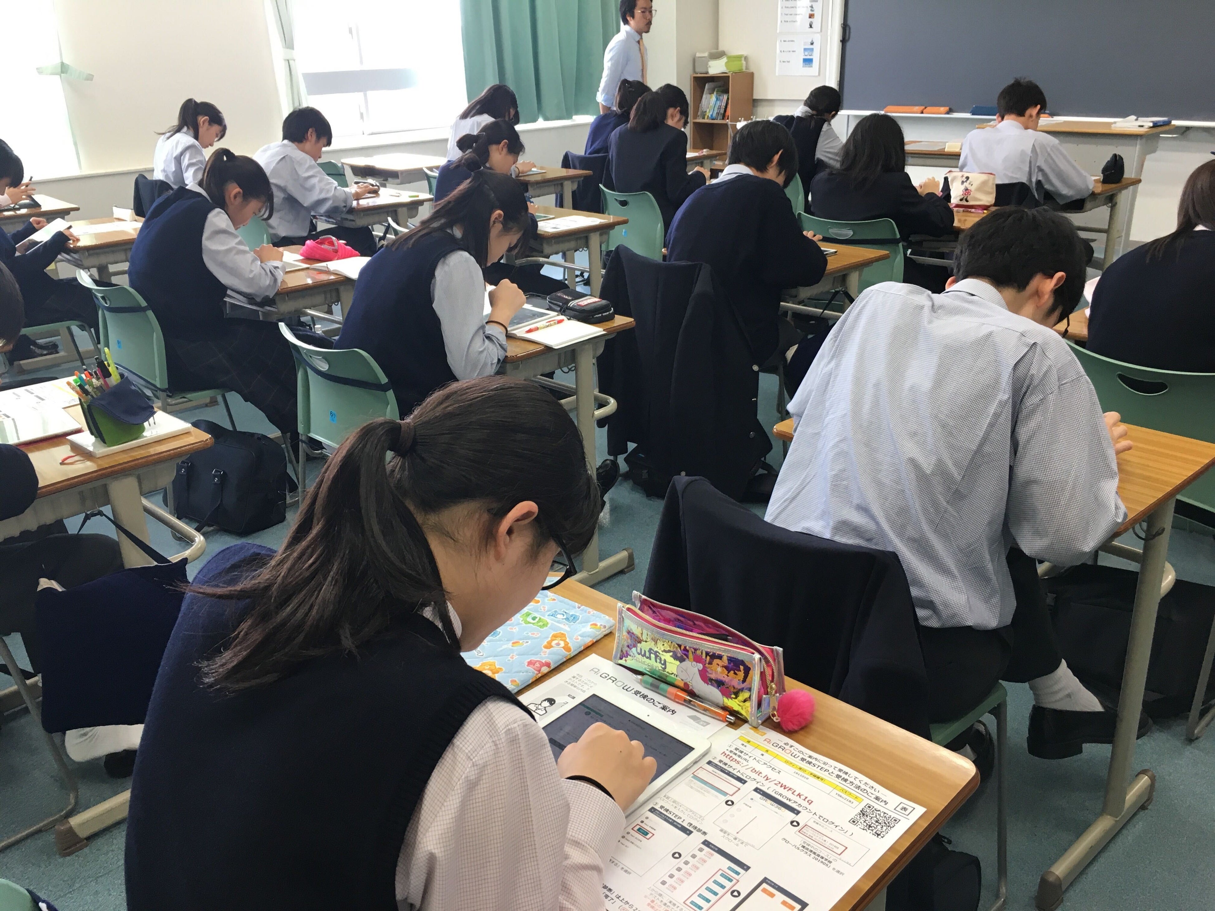 受検イメージ：ICT端末で受検後、すぐに評価結果を見ることができます