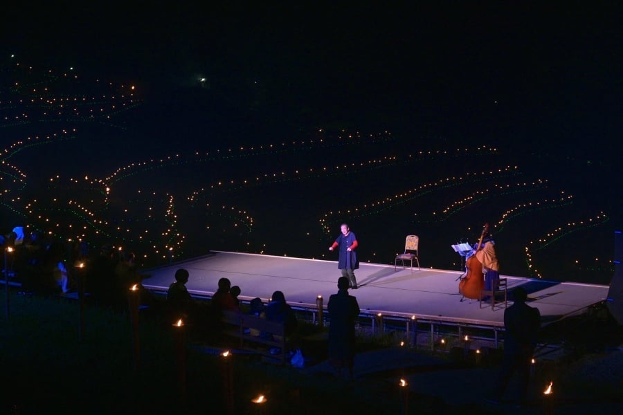 「棚田の夜祭り」写真撮影：水田稔