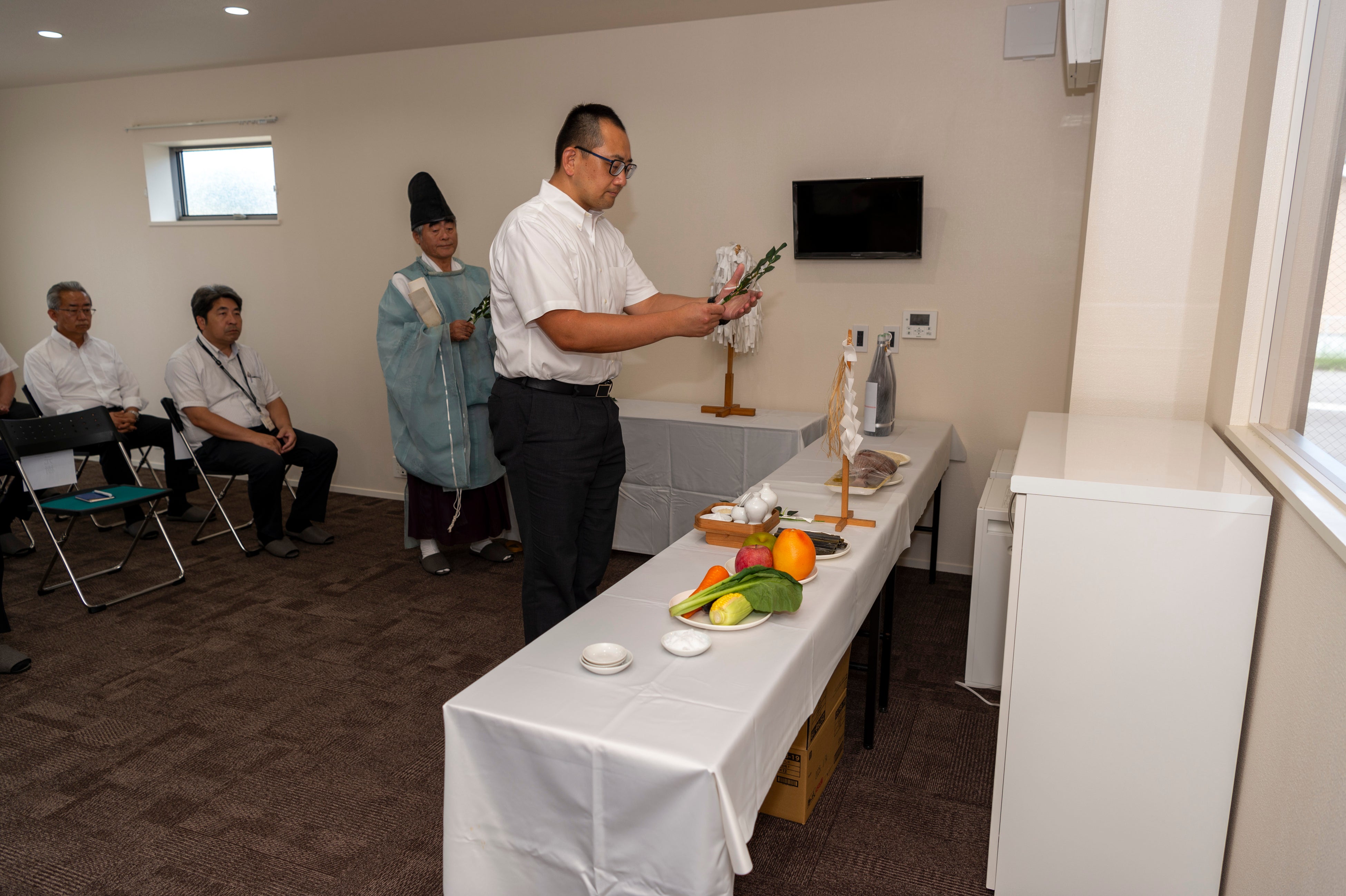 施設の安全な利用と当社の発展を祈願しました