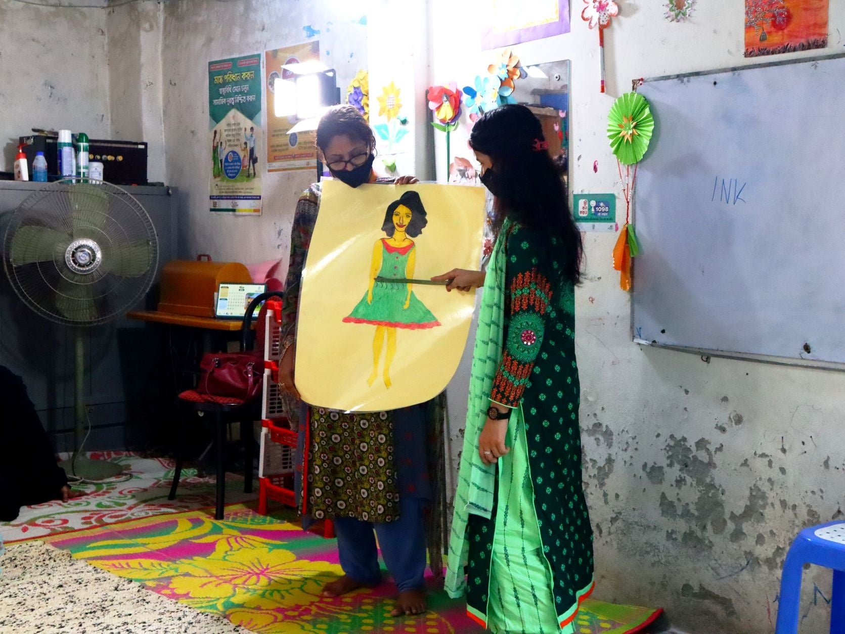 支援センターでの授業の様子