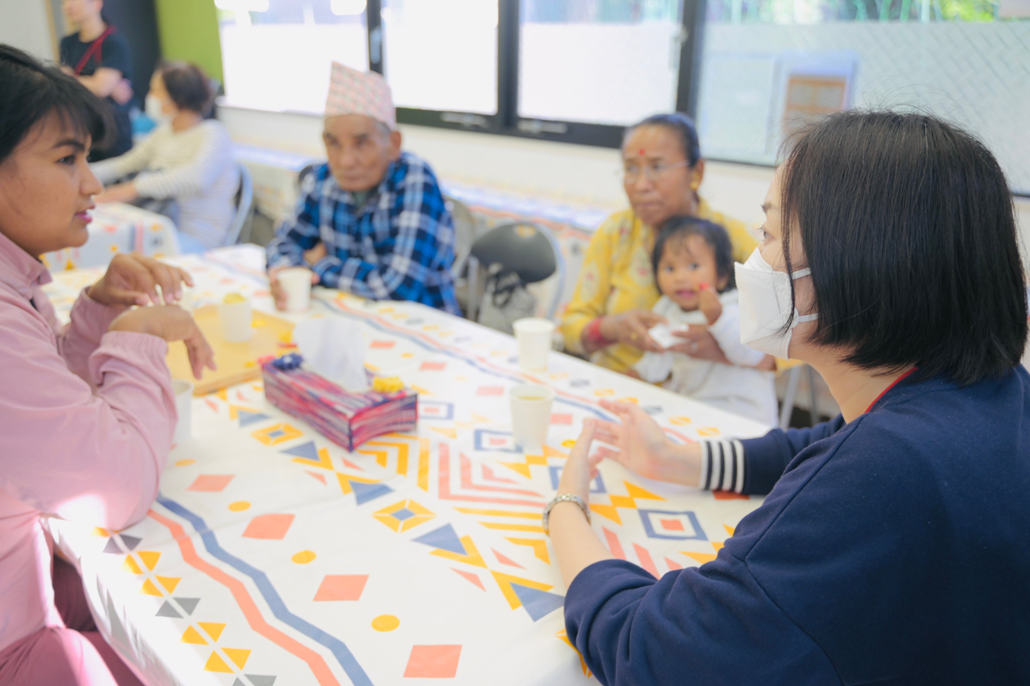 過去イベントにて。生活相談ブースの様子
