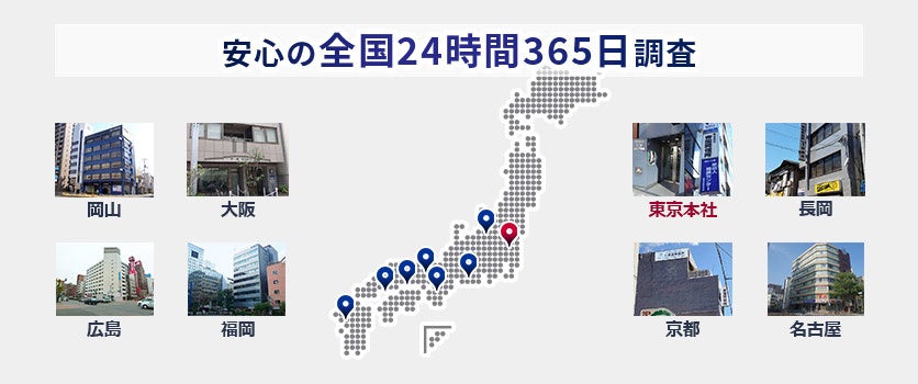 安心の全国24時間365日調査