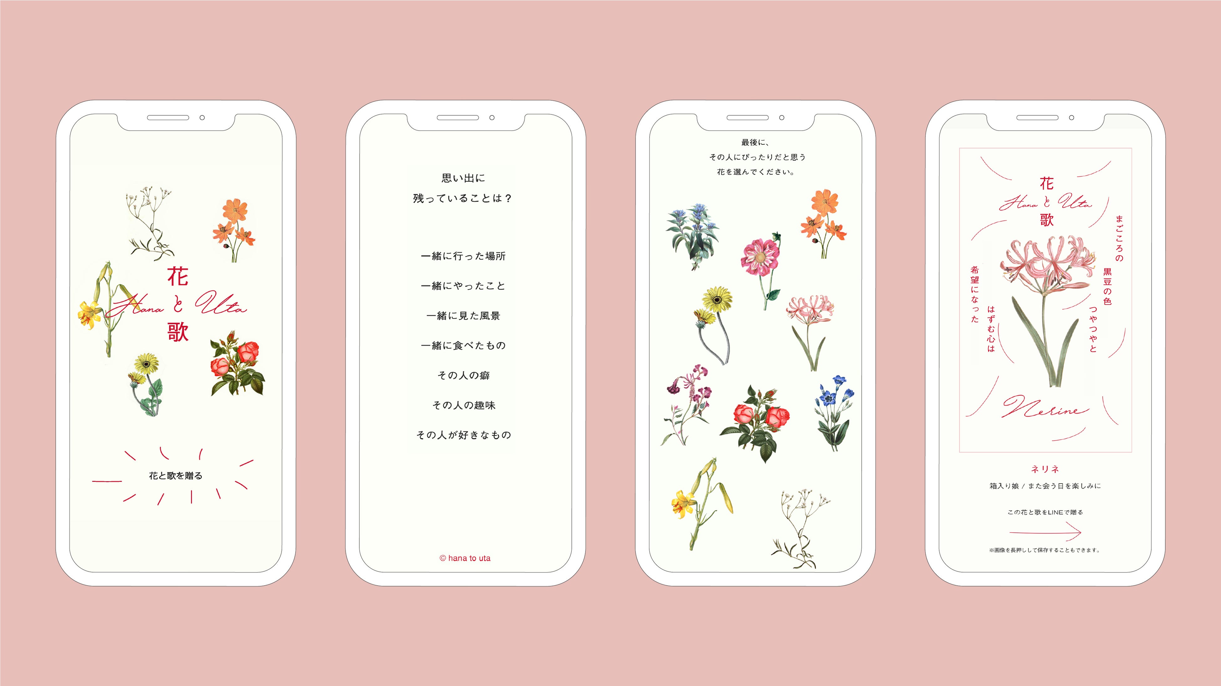 【花と歌】サイト展開イメージ