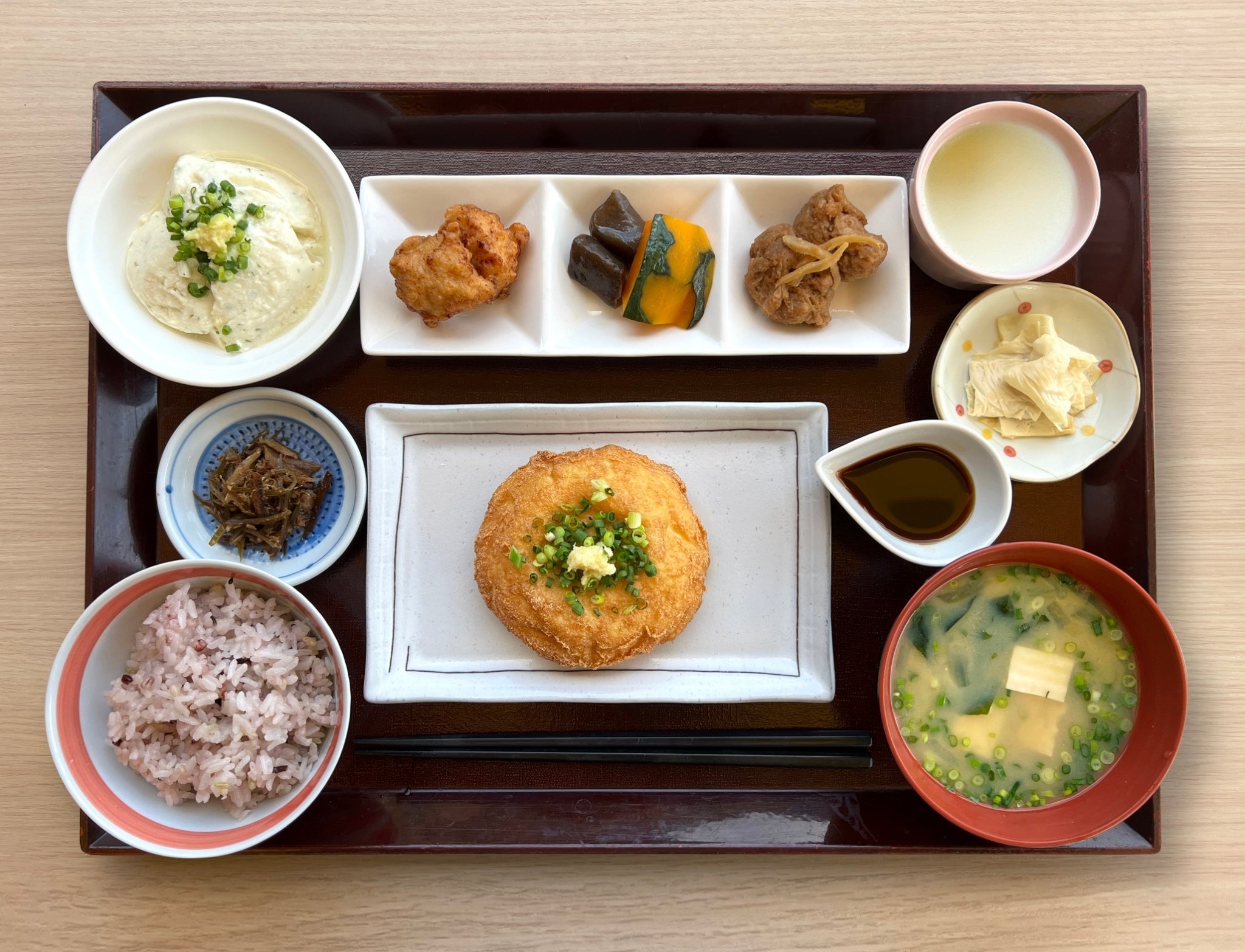 ざる豆腐の厚揚げ御膳 1,500円